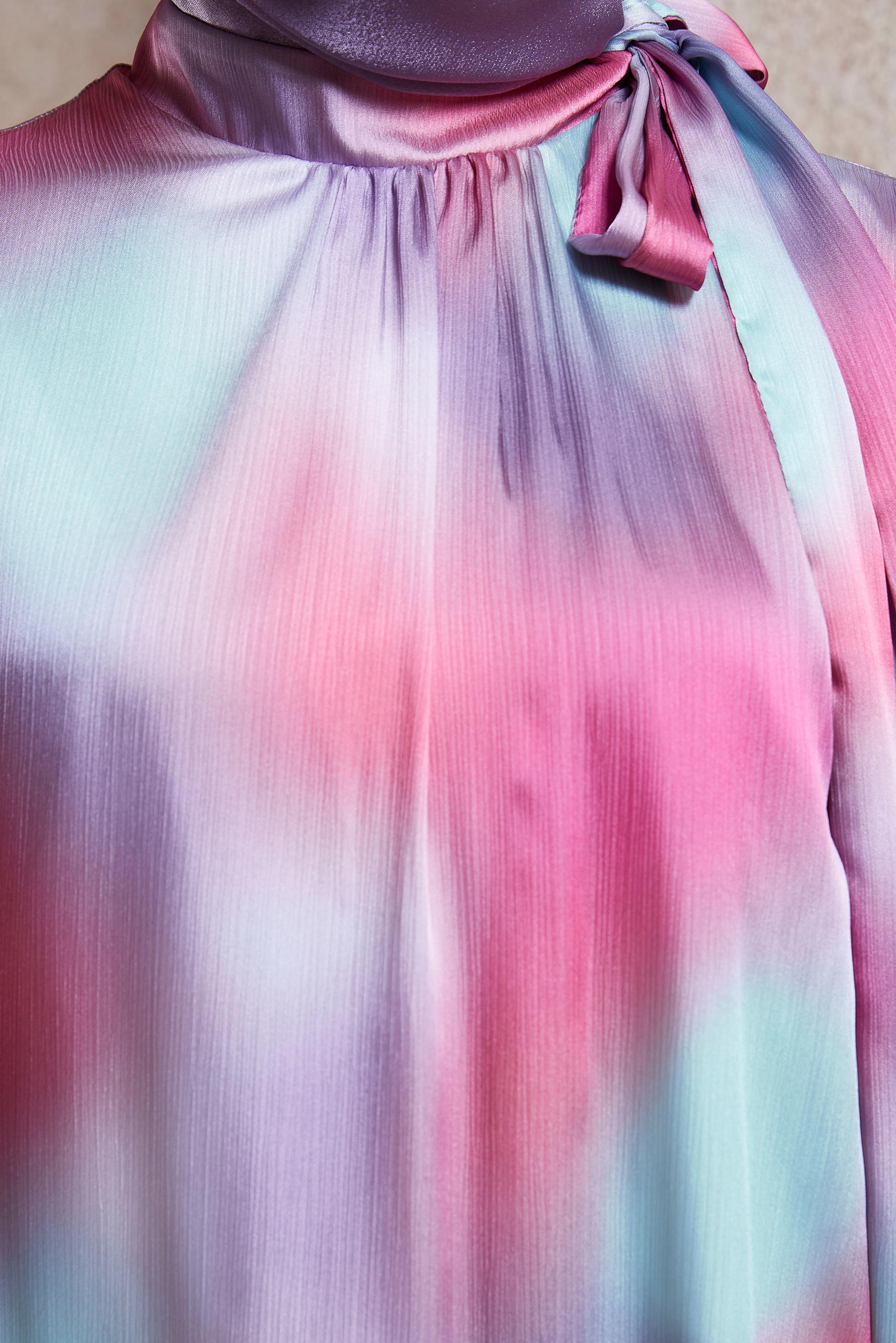 Hijab clothing FUCHSIA SATIN MODEST TUNIC 44628