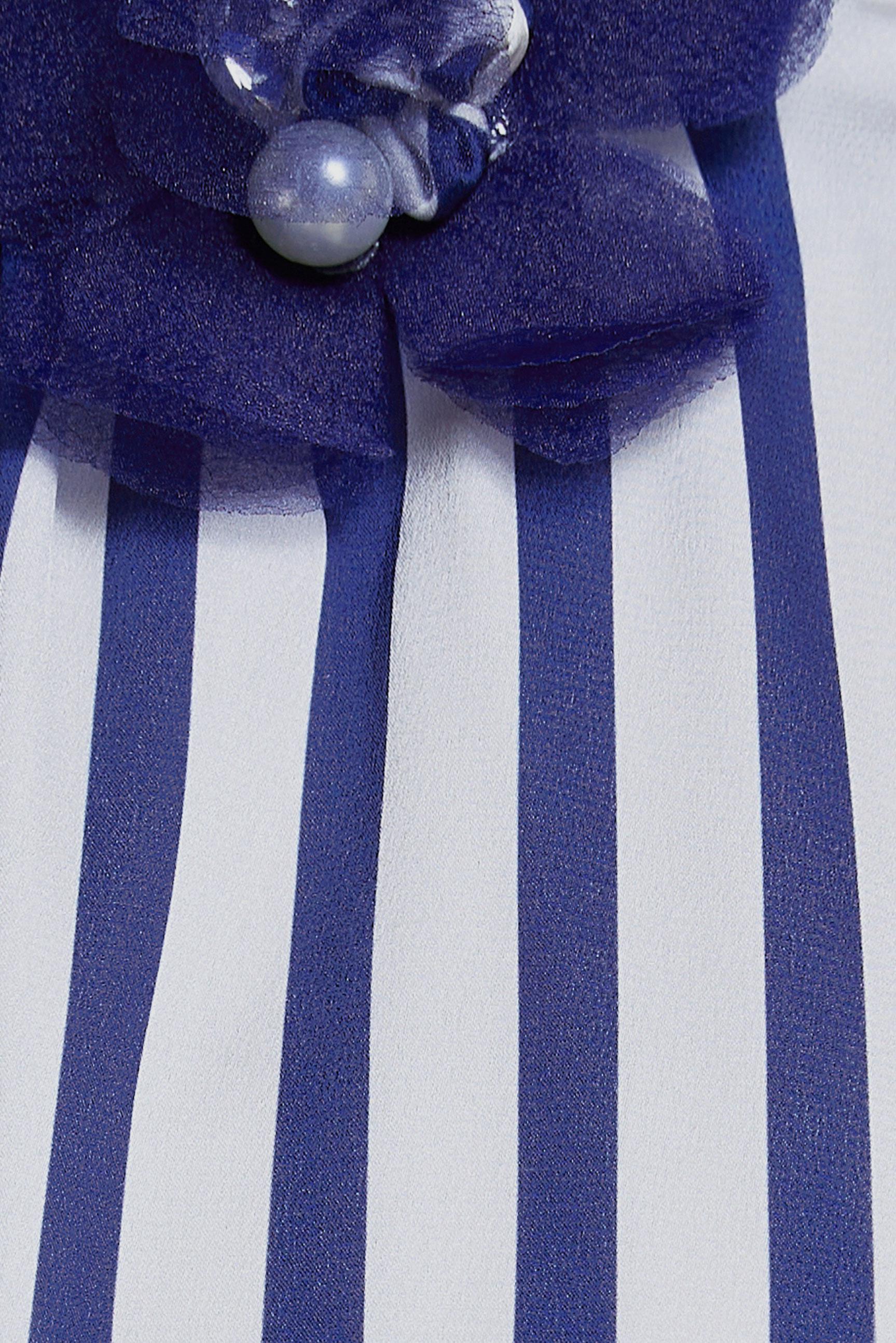 Tesettür giyim BEYAZ ÇİZGİLİ SATEN TUNİK 44629