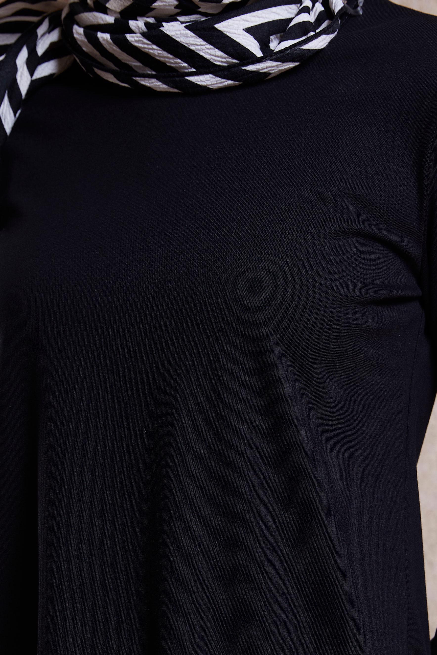 Tesettür giyim SİYAH DÜZ TESETTÜR TUNİK 44644