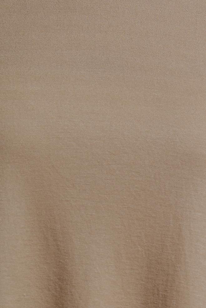 Tesettür giyim KUM BİSİKLET YAKA DÜZ TUNİK 44646 - ALVİNA