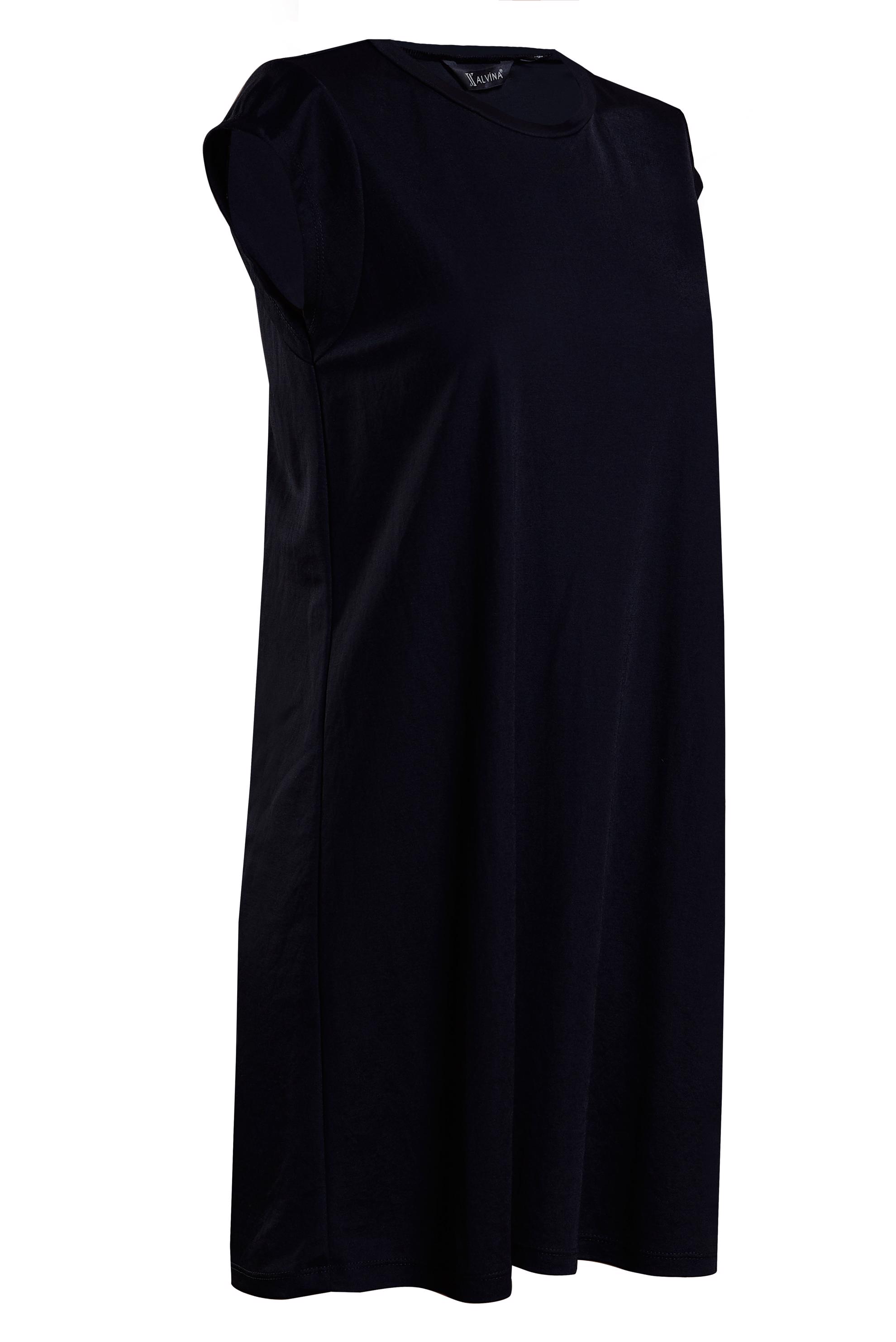 Tesettür giyim SİYAH KOLSUZ TUNİK 44647