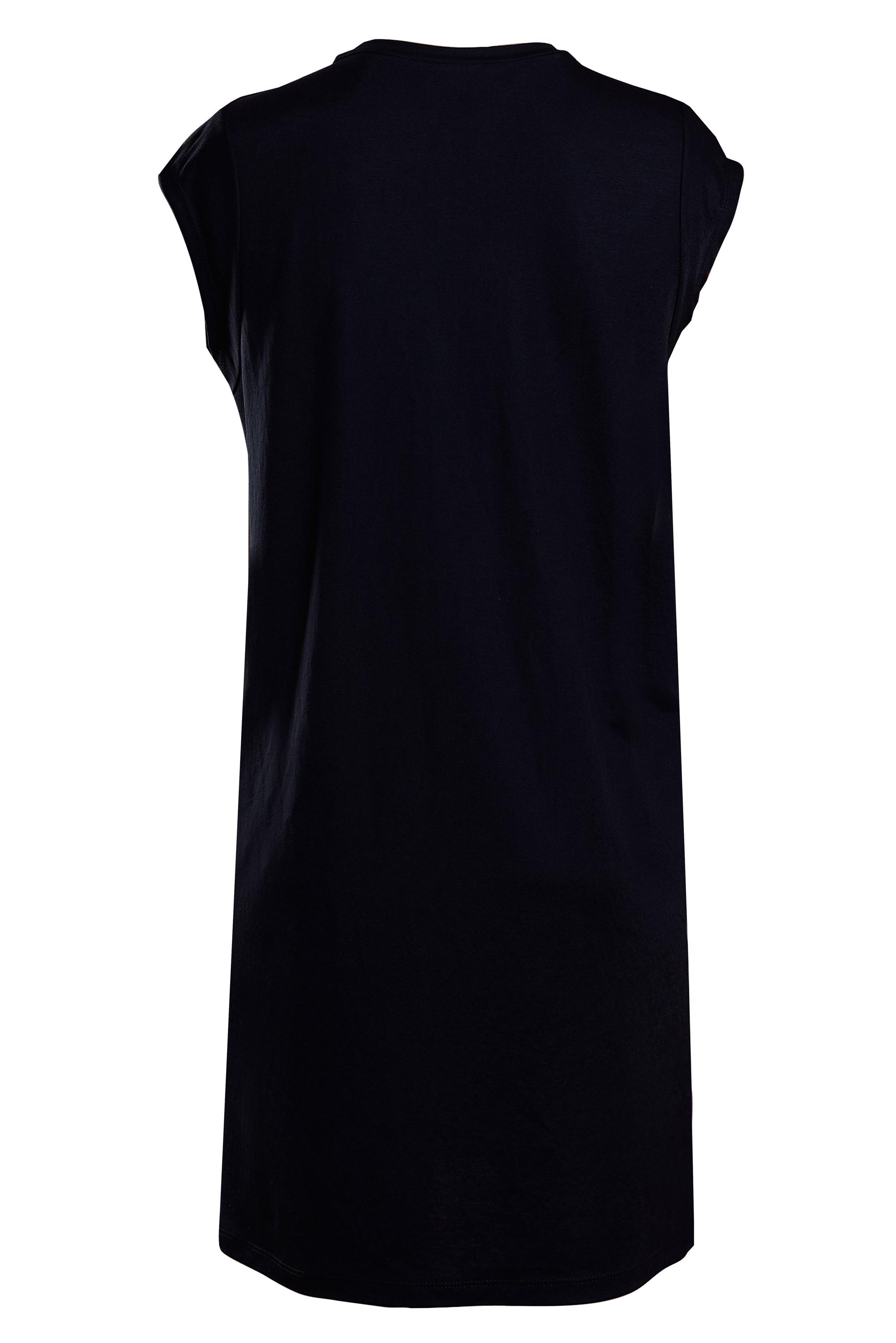 Tesettür giyim SİYAH KOLSUZ TUNİK 44647