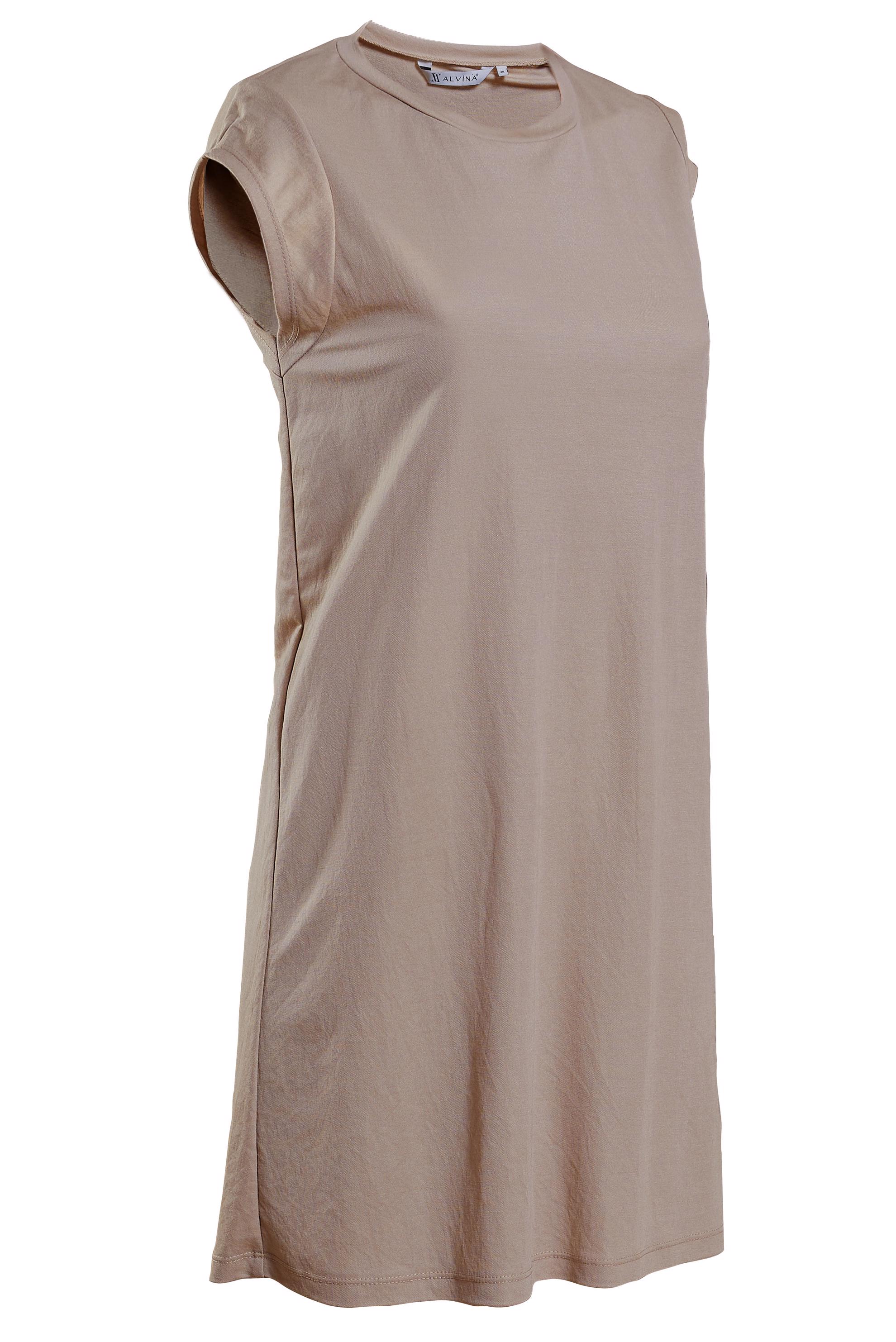 Tesettür giyim KUM KOLSUZ TUNİK 44647