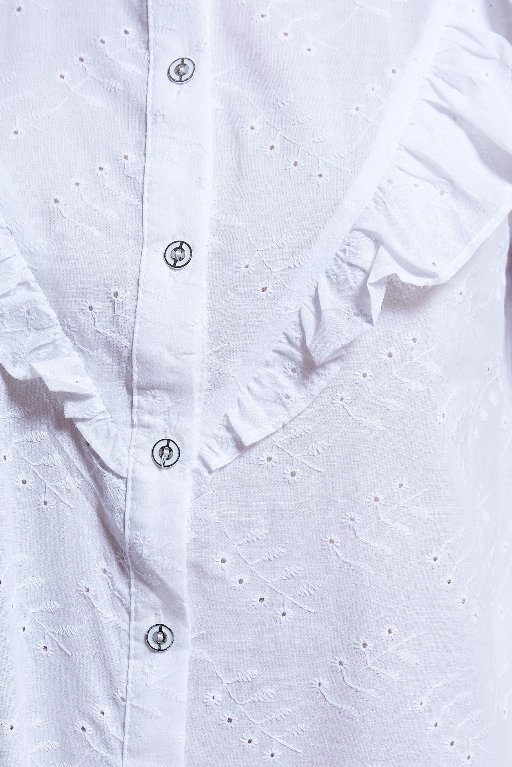 Vêtements hijab BLANC TUNIQUE MODESTE DÉTAILLÉE À VOLANTS 44649