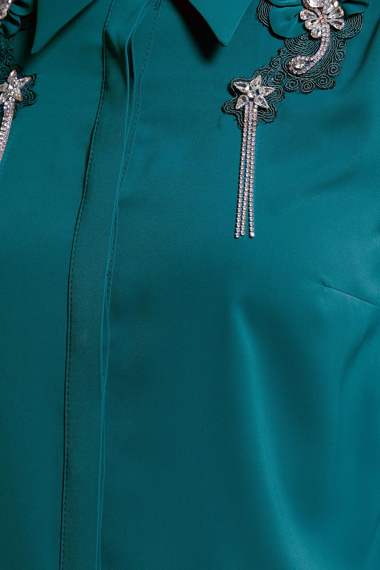 Tesettür giyim MAVİ TAŞ DETAYLI TESETTÜR TUNİK 44667