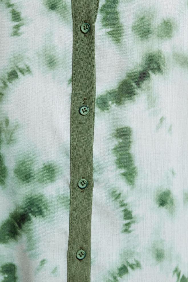 Tesettür giyim YEŞİL BATİK DESENLİ TESETTÜR TUNİK 44672 - ALVİNA