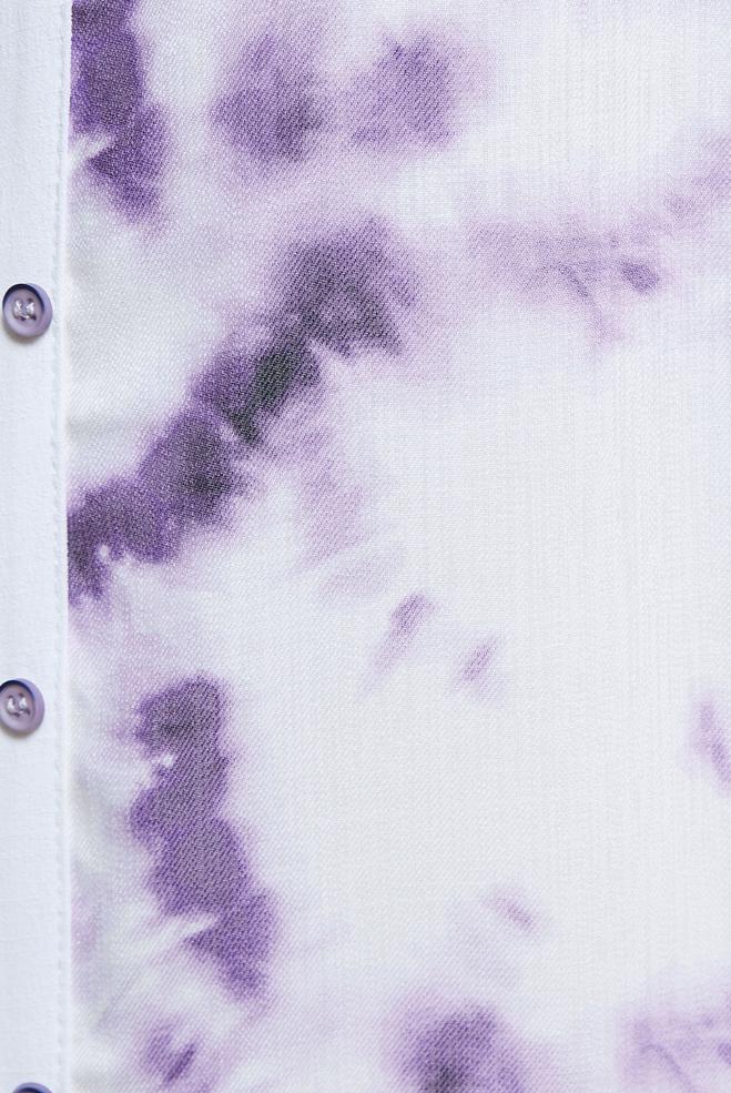 Tesettür giyim MOR BATİK DESENLİ TESETTÜR TUNİK 44672 - ALVİNA