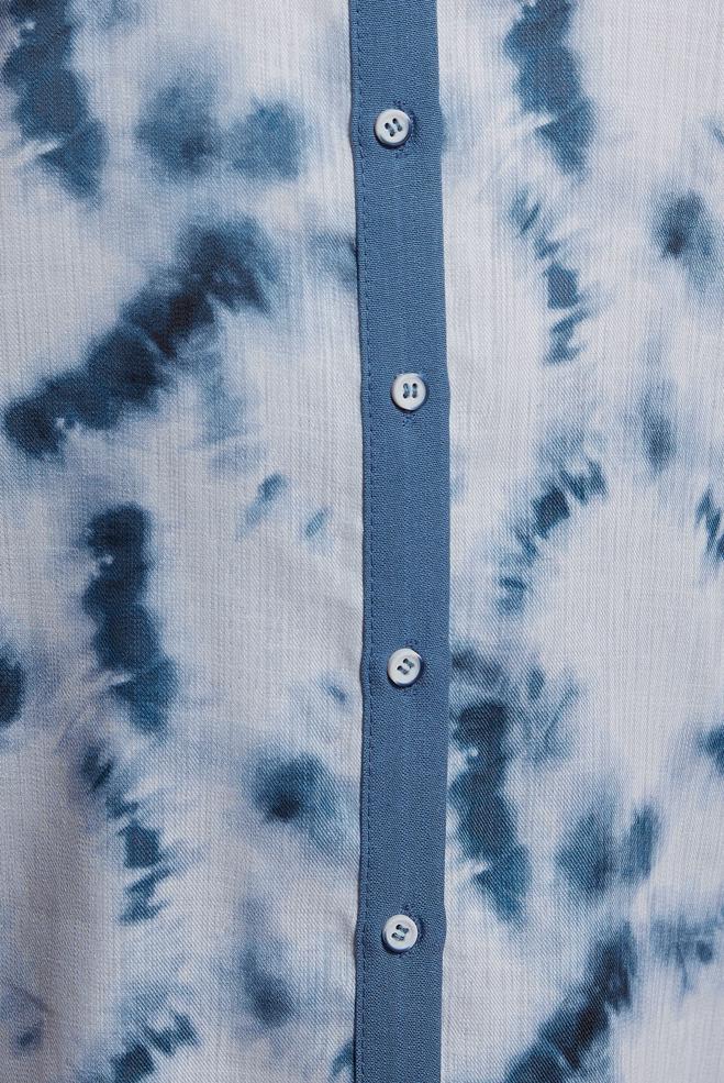 Tesettür giyim LACİVERT BATİK DESENLİ TESETTÜR TUNİK 44672 - ALVİNA