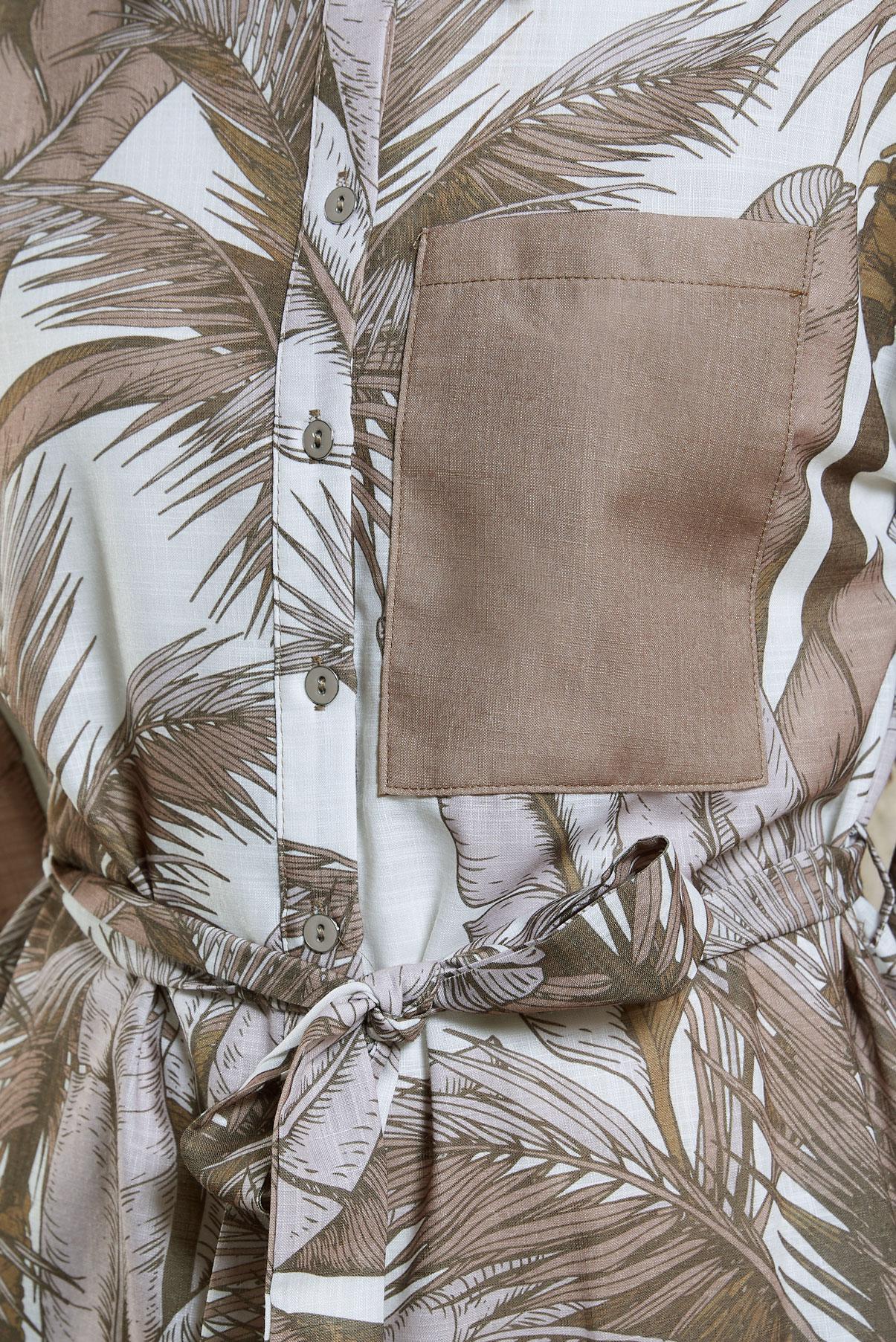 Vêtements hijab VISON TUNIQUE EFFET LIN À MOTIFS 44772