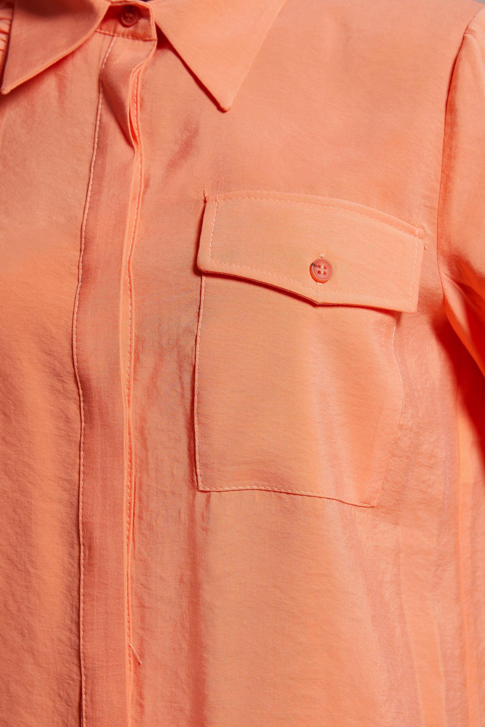 Tesettür giyim TURUNCU FIRFIR DETAYLI TUNİK 44793