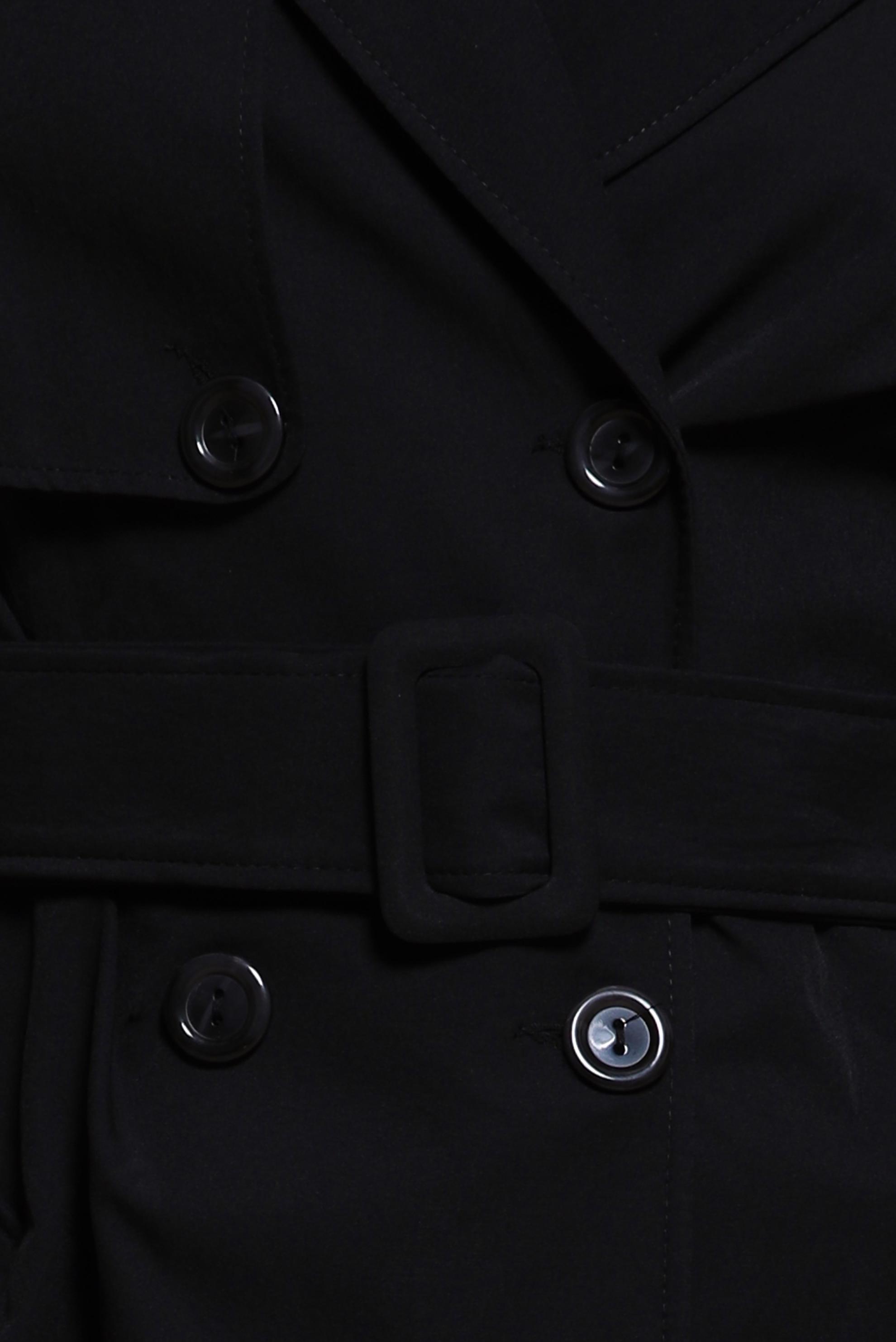 Tesettür giyim SİYAH KEMERLİ TRENÇKOT 10852