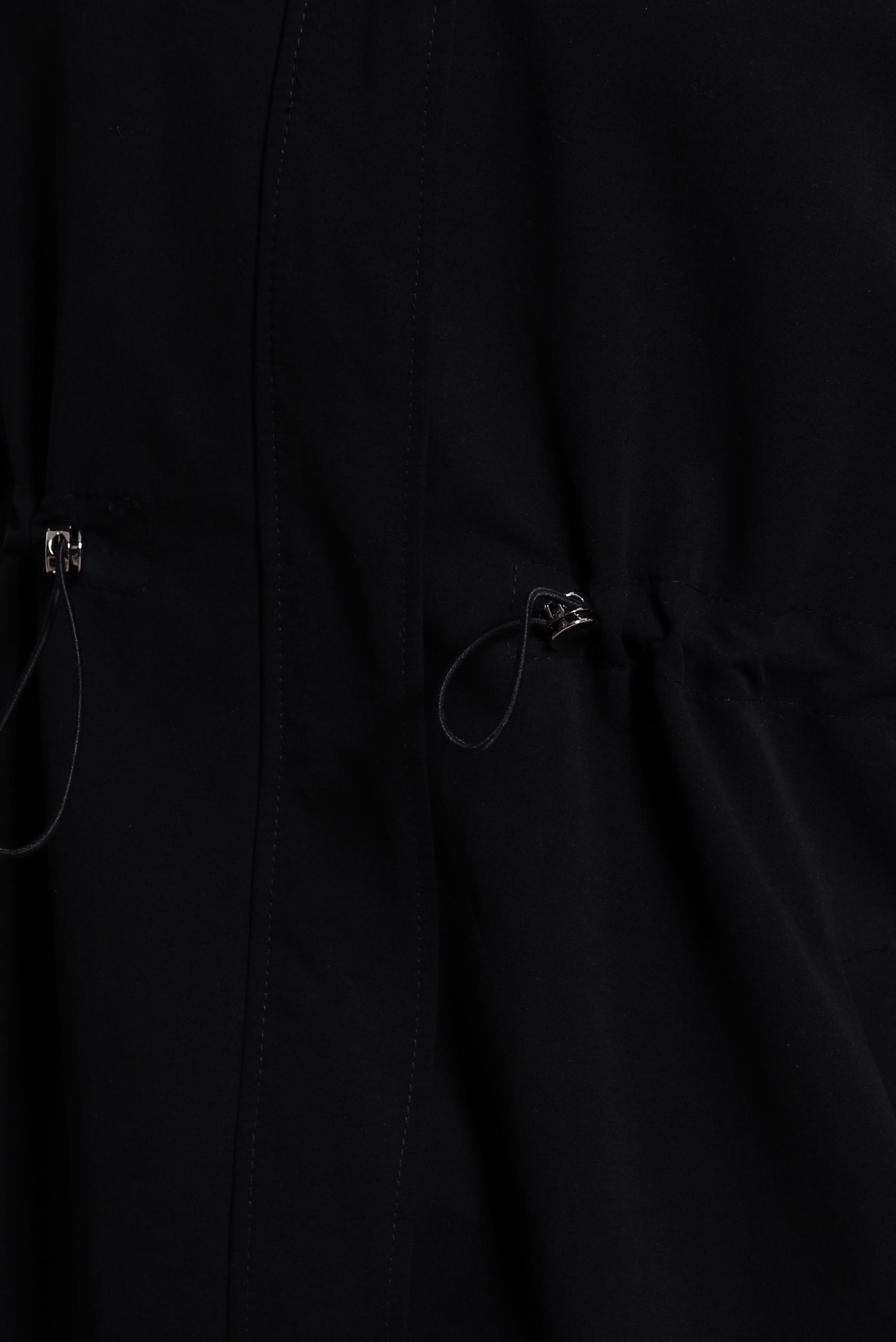 Tesettür giyim SİYAH BELİ BÜZGÜLÜ TRENÇKOT 10856