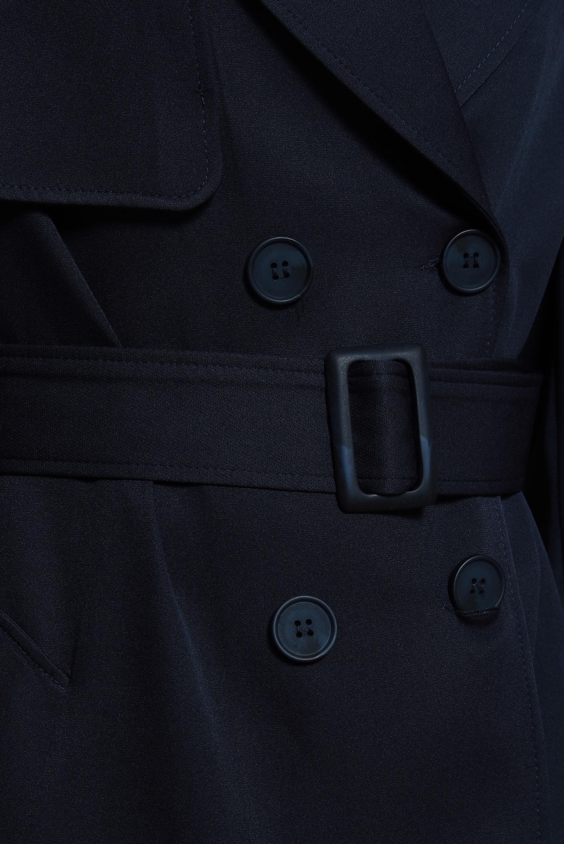 Tesettür giyim LACİVERT KEMERLİ TRENÇKOT 10863