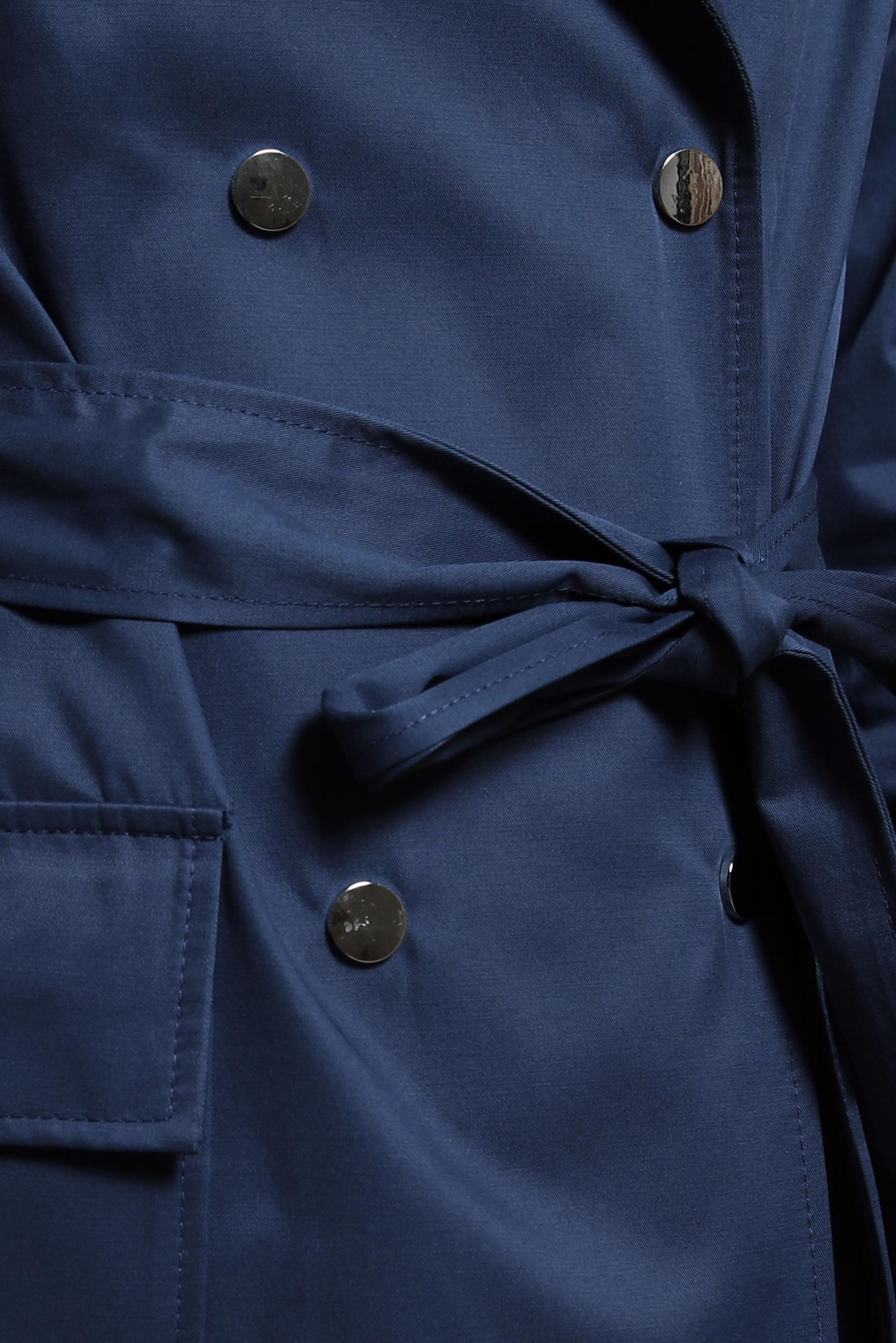 Tesettür giyim LACİVERT KUŞAKLI TRENÇKOT 10865