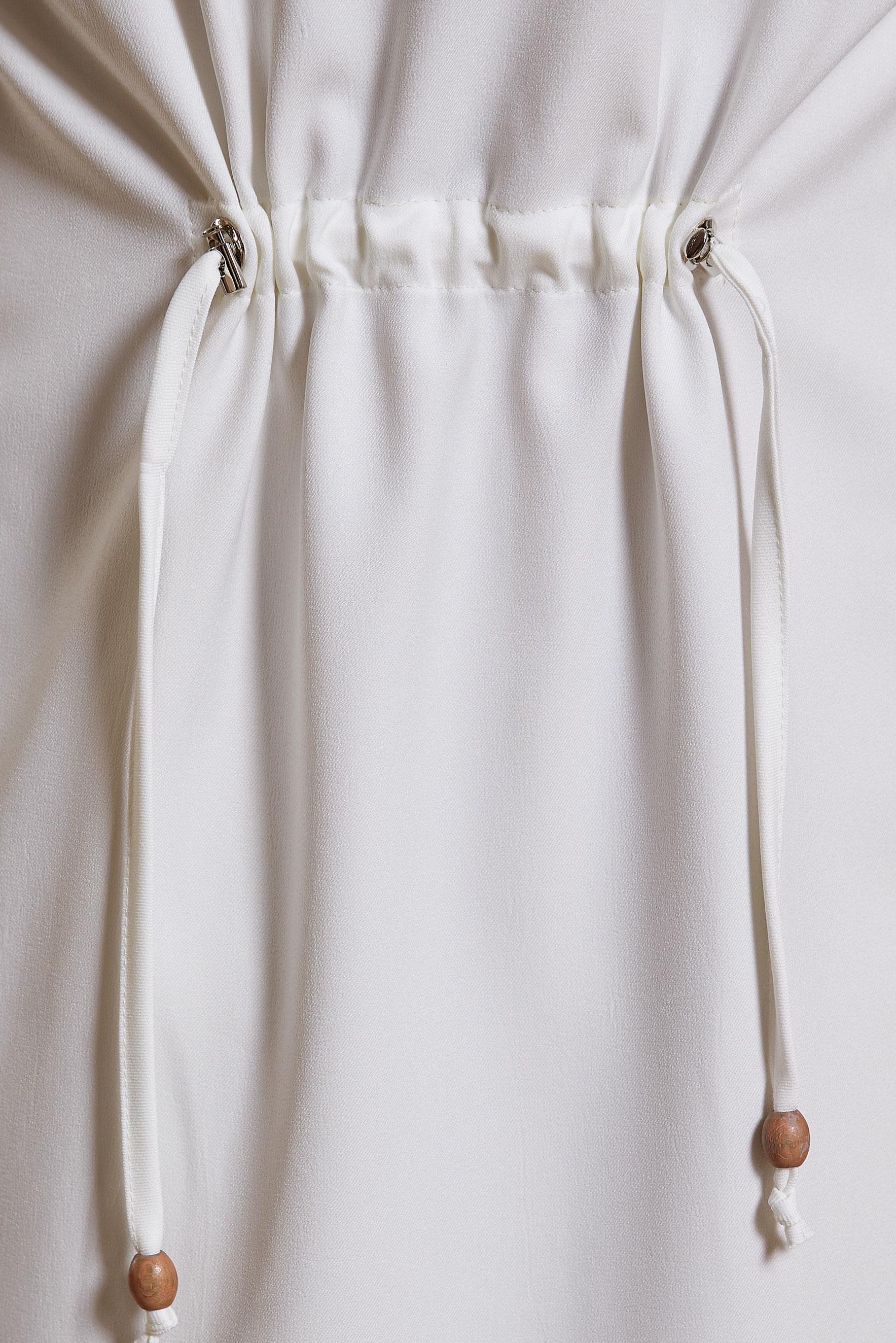 Tesettür giyim BEYAZ KAPÜŞONLU TRENÇKOT 10872