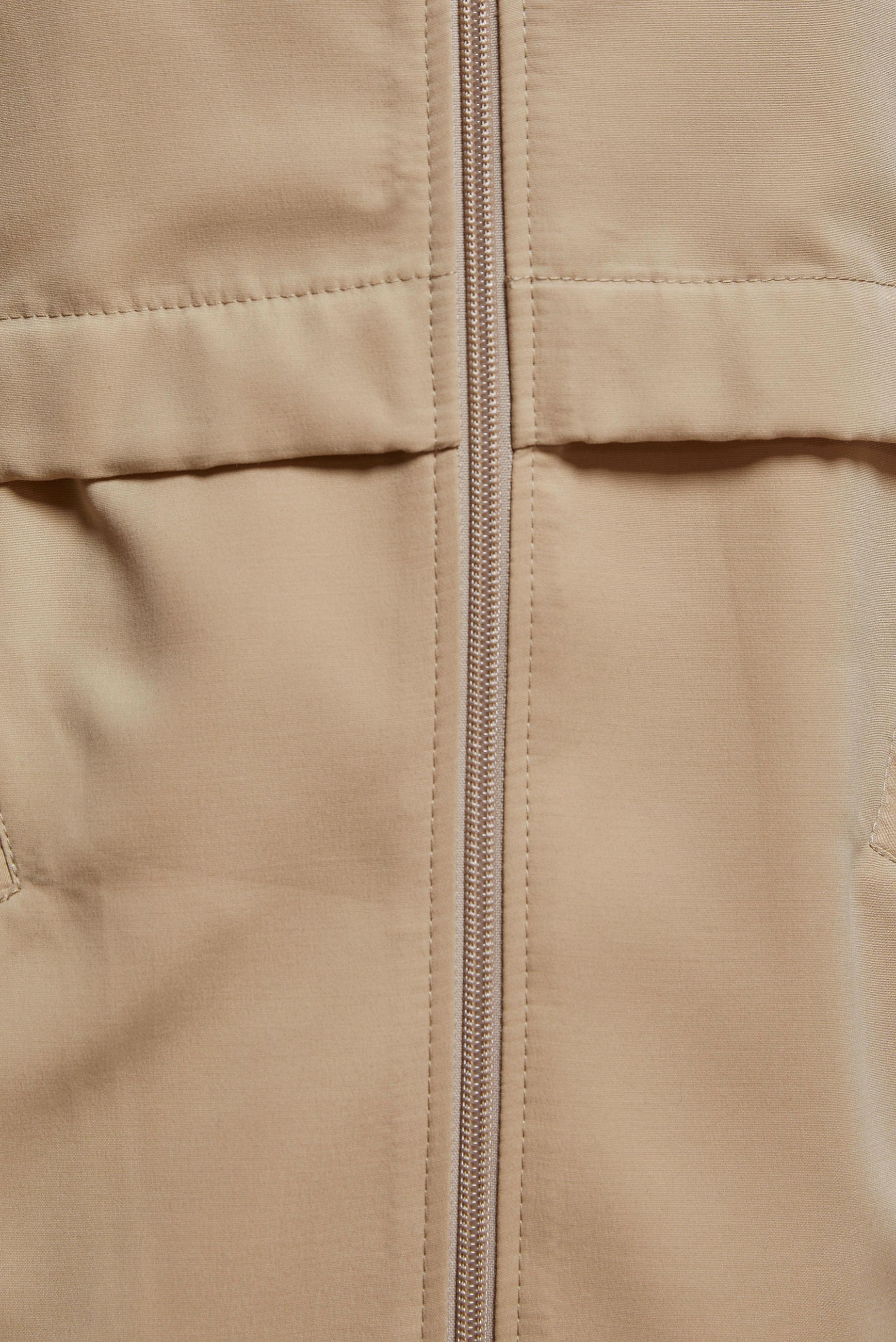 Tesettür giyim BEJ BAĞLAMA DETAYLI TRENÇKOT 10882