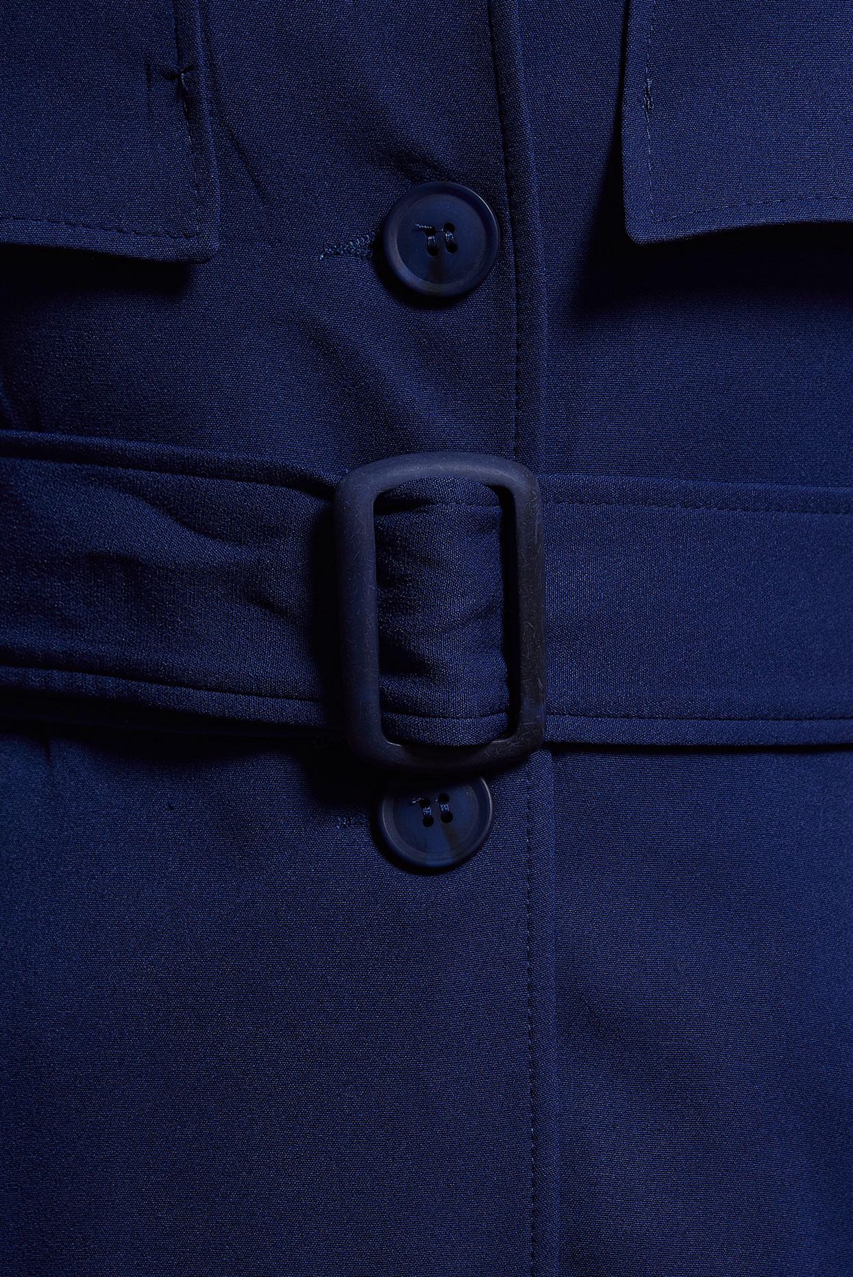 Tesettür giyim LACİVERT KEMERLİ TRENÇKOT 10883