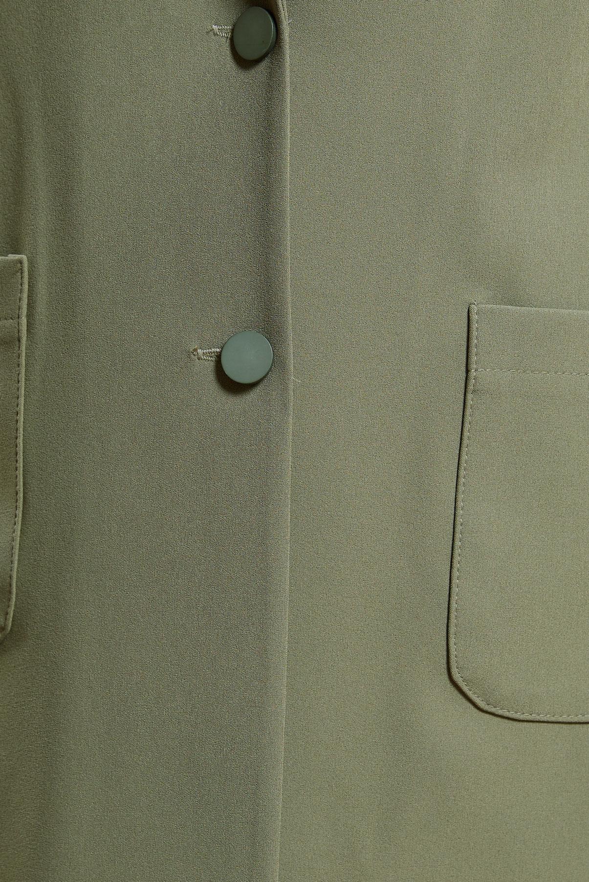 Vêtements hijab KAKI GILET AVEC BROCHE 44658