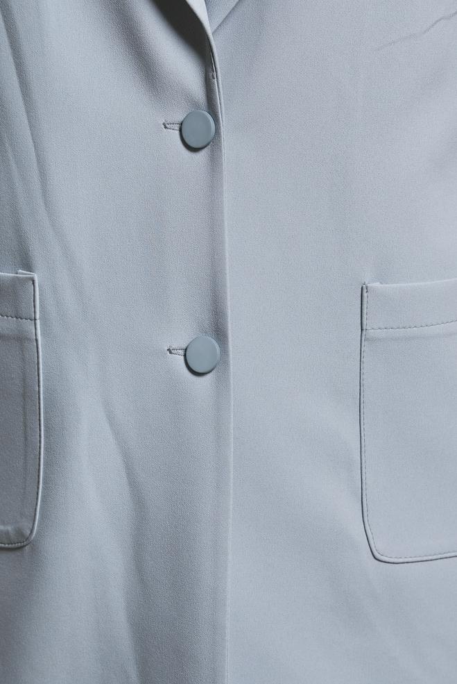 Tesettür giyim GÜMÜŞ BROŞ DETAYLI YELEK 44658 - ALVİNA