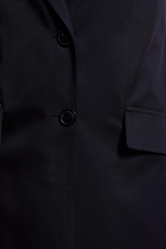 Vêtements hijab NOIR GILET À DOUBLE BOUTONNAGE 44660 - ALVİNA