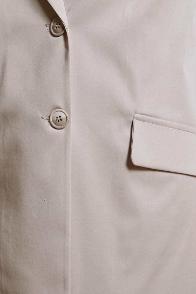 Vêtements hijab BEIGE GILET À DOUBLE BOUTONNAGE 44660 - ALVİNA