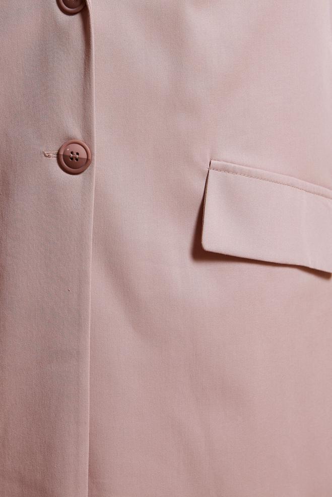 Tesettür giyim PUDRA KRUVAZE YAKA YELEK 44660 - ALVİNA