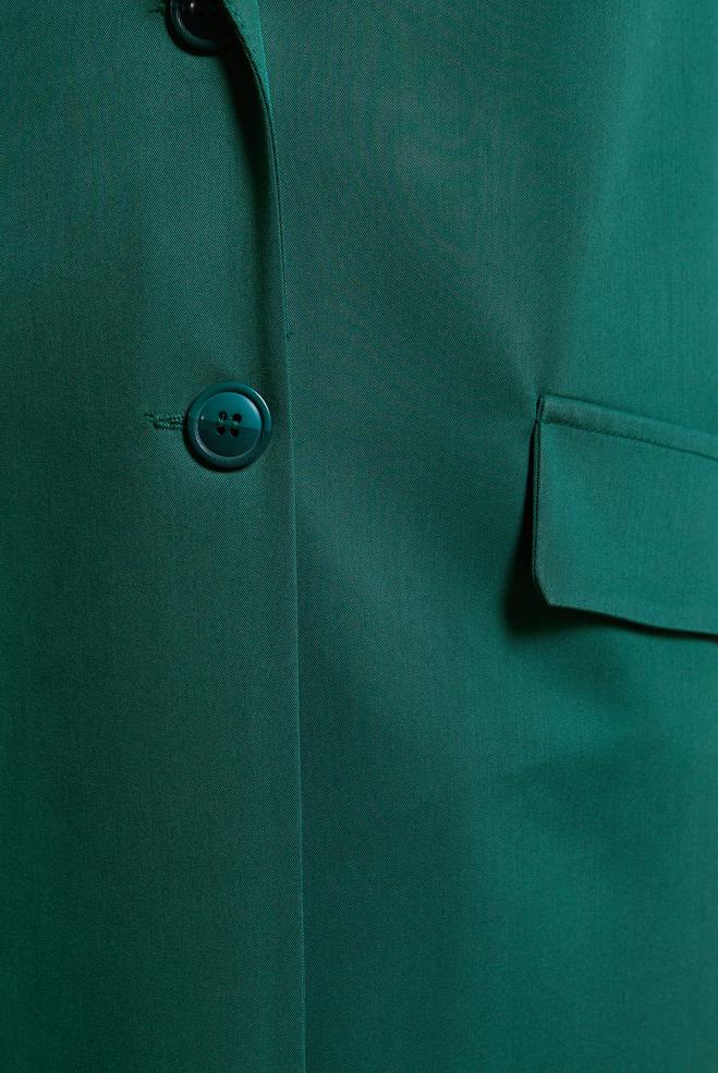 Tesettür giyim YEŞİL KRUVAZE YAKA YELEK 44660 - ALVİNA