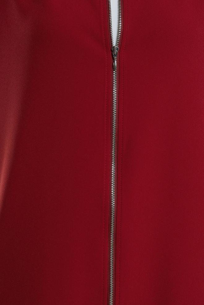 Tesettür giyim BORDO FERMUARLI YELEK 44661 - ALVİNA