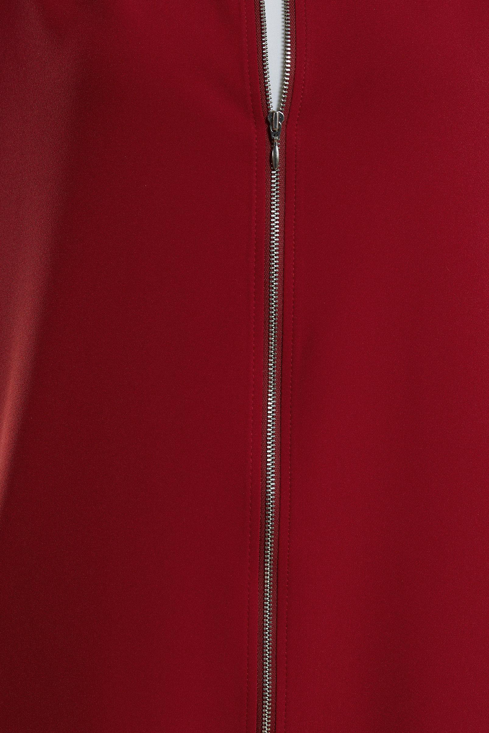 Tesettür giyim BORDO FERMUARLI YELEK 44661