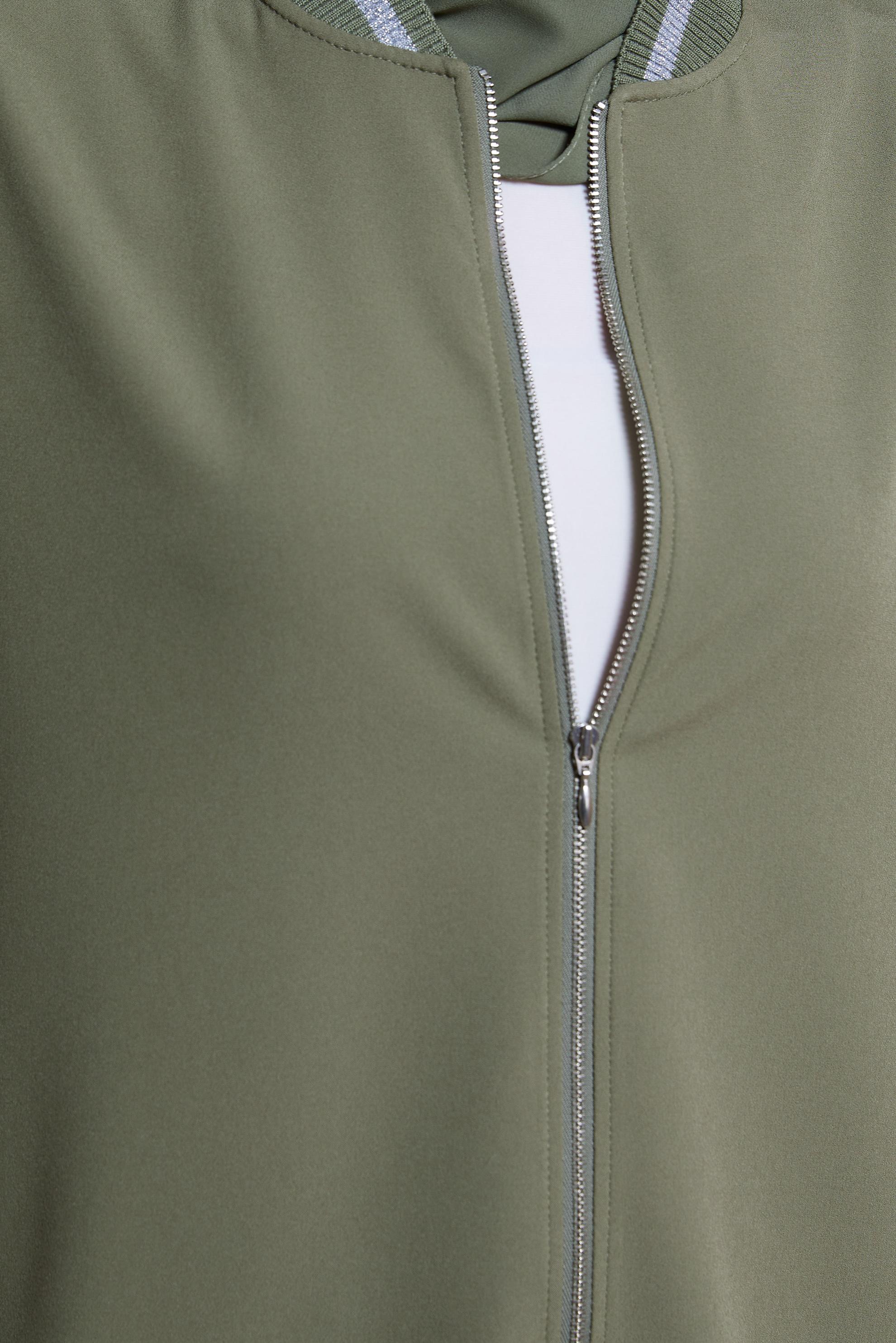 Tesettür giyim HAKİ FERMUARLI YELEK 44661