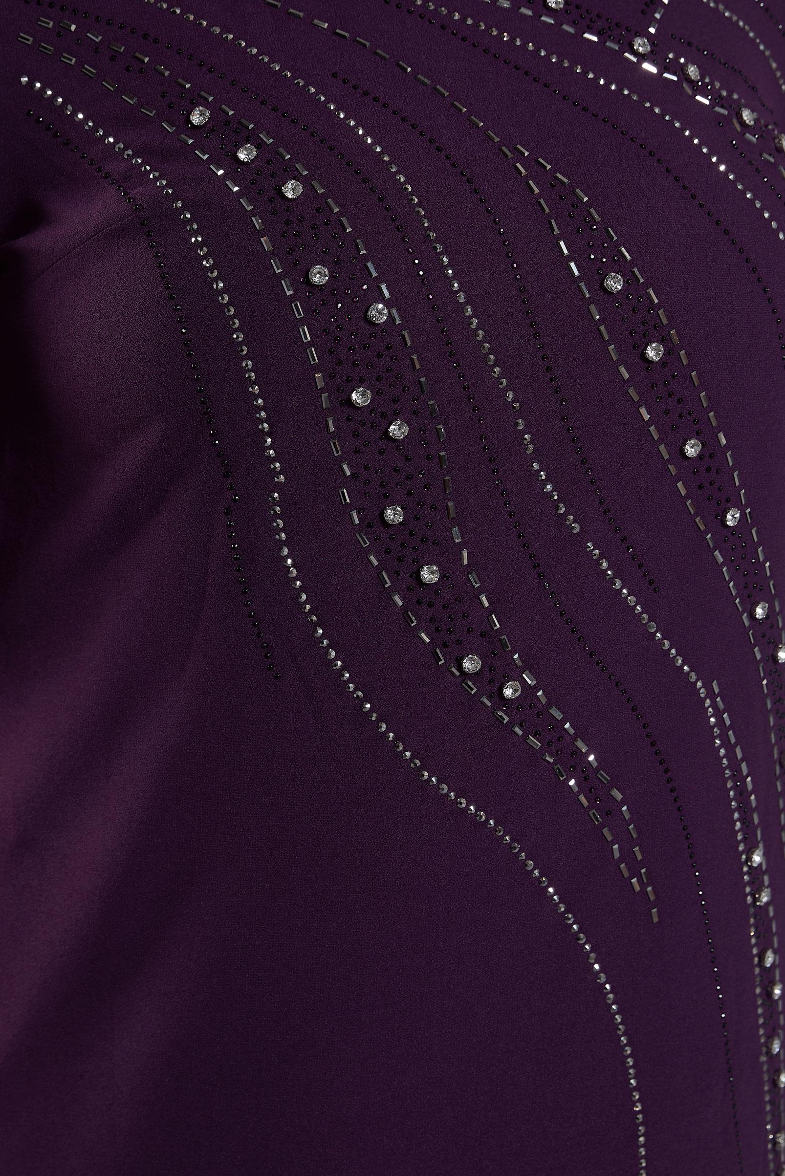 Vêtements hijab PRUNE ROBE DE SOIRÉE AVEC BIJOU 20621