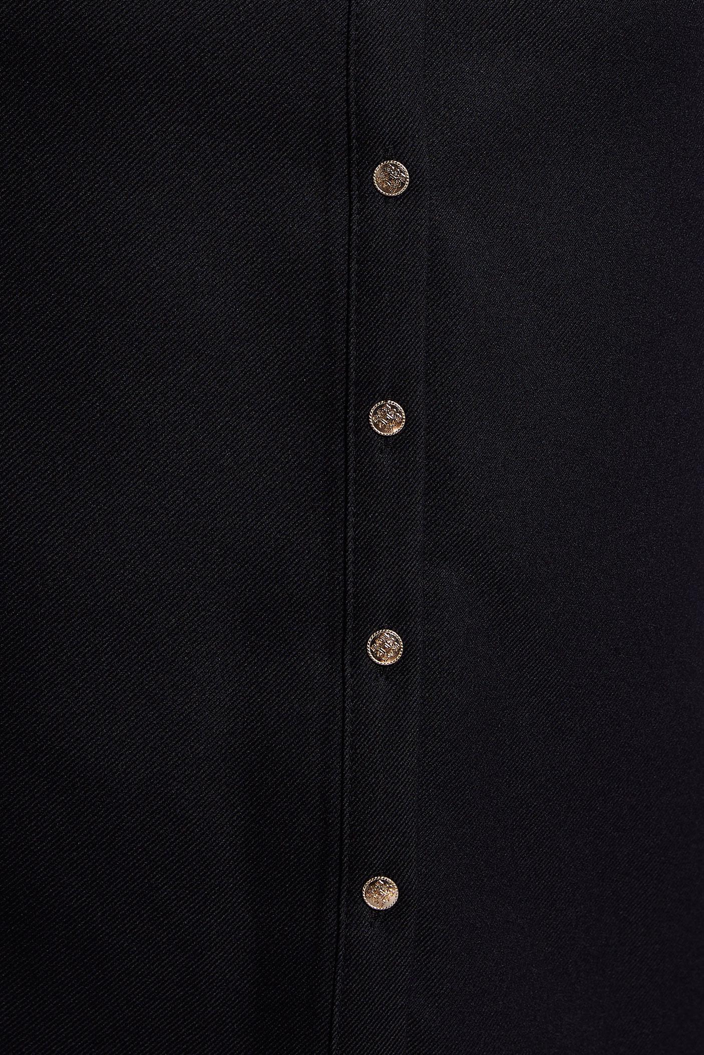 Tesettür giyim SİYAH GÖMLEK YAKA BLUZ 45126