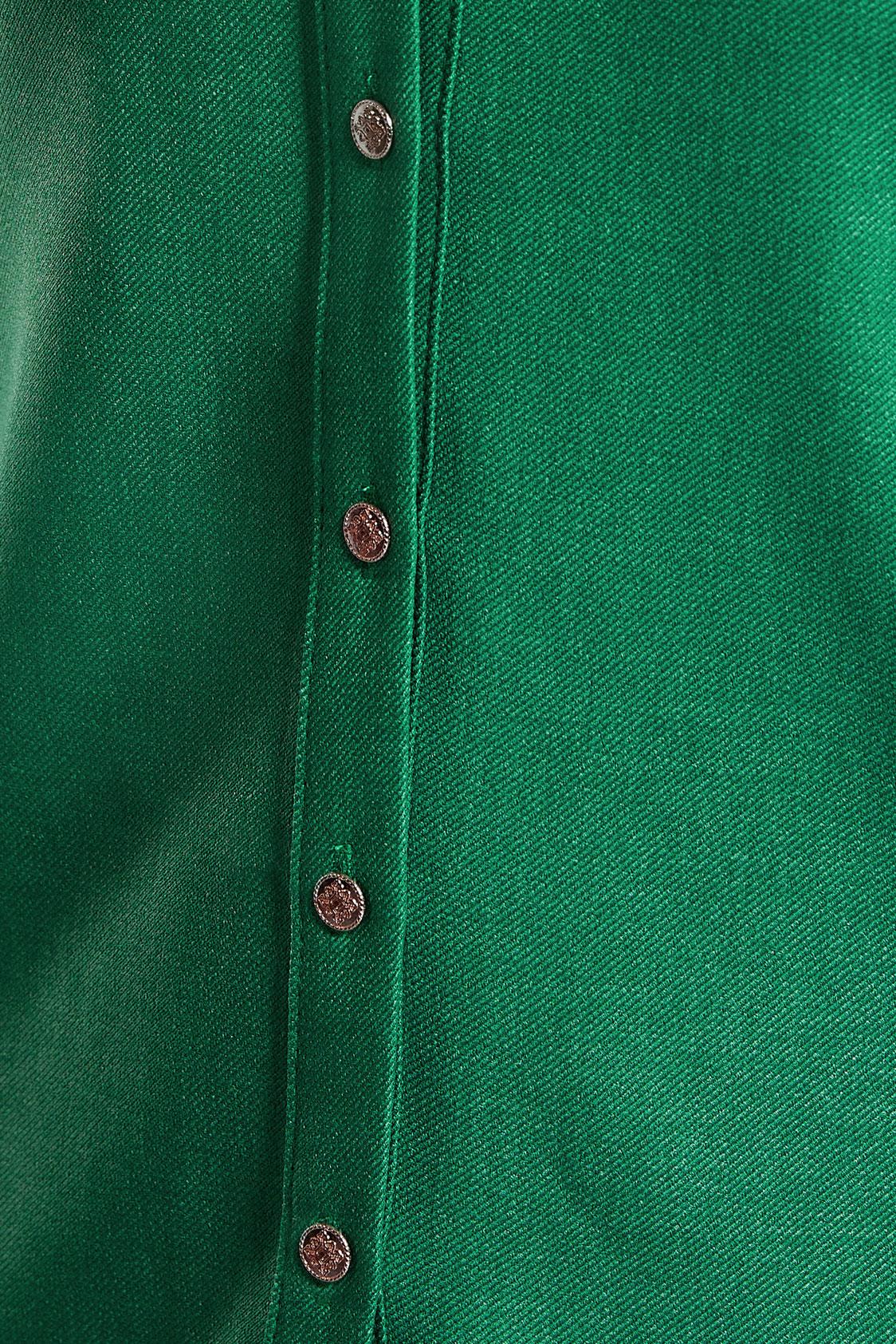 Hijab clothing GREEN SHIRT COLLAR BLOUSE 45126