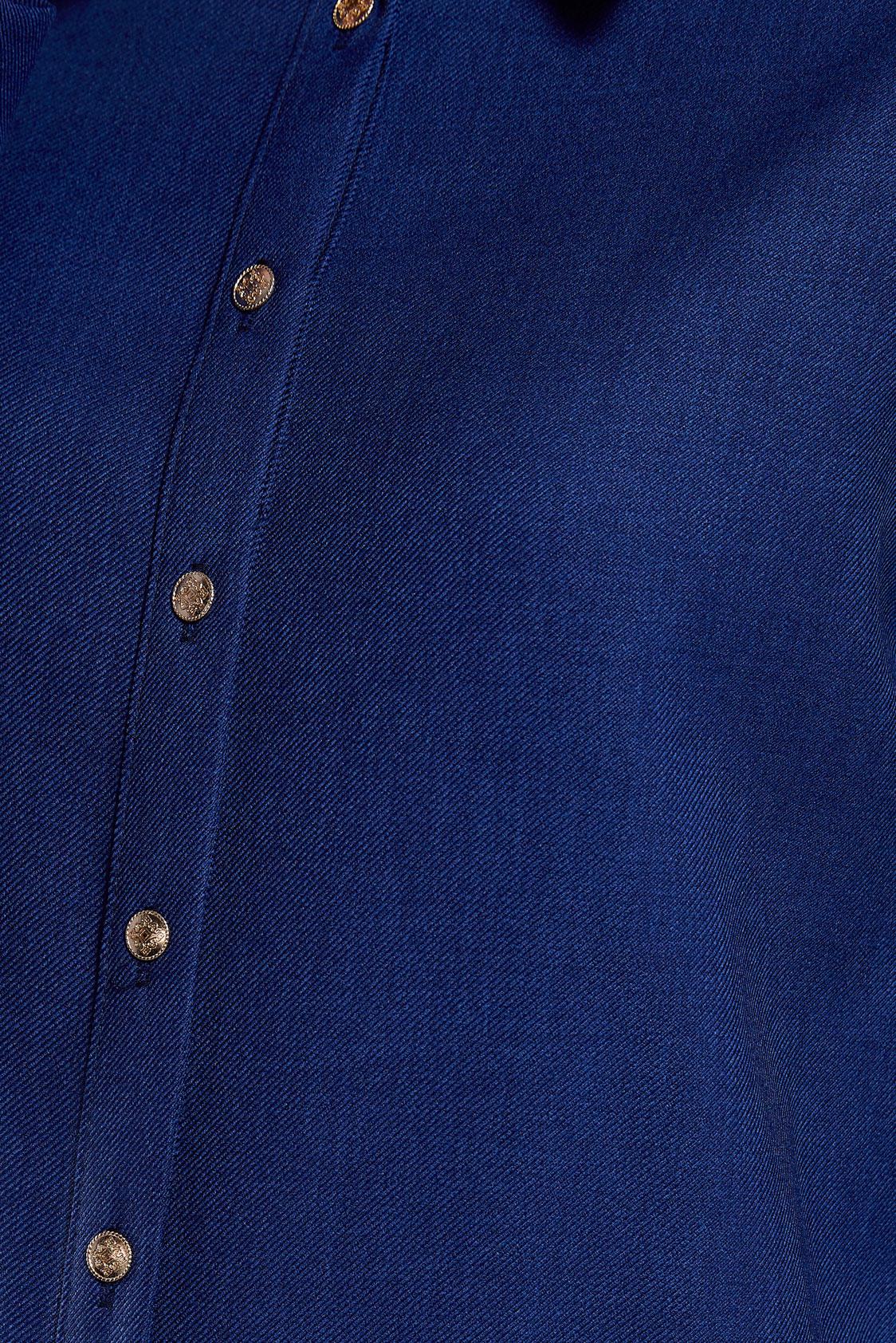 Tesettür giyim LACİVERT GÖMLEK YAKA BLUZ 45126