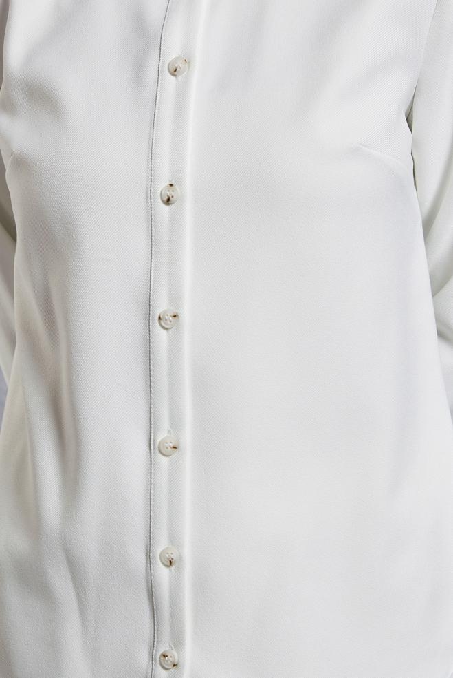 Vêtements hijab BLANC BLOUSE COL CHEMISE 45240 - ALVİNA