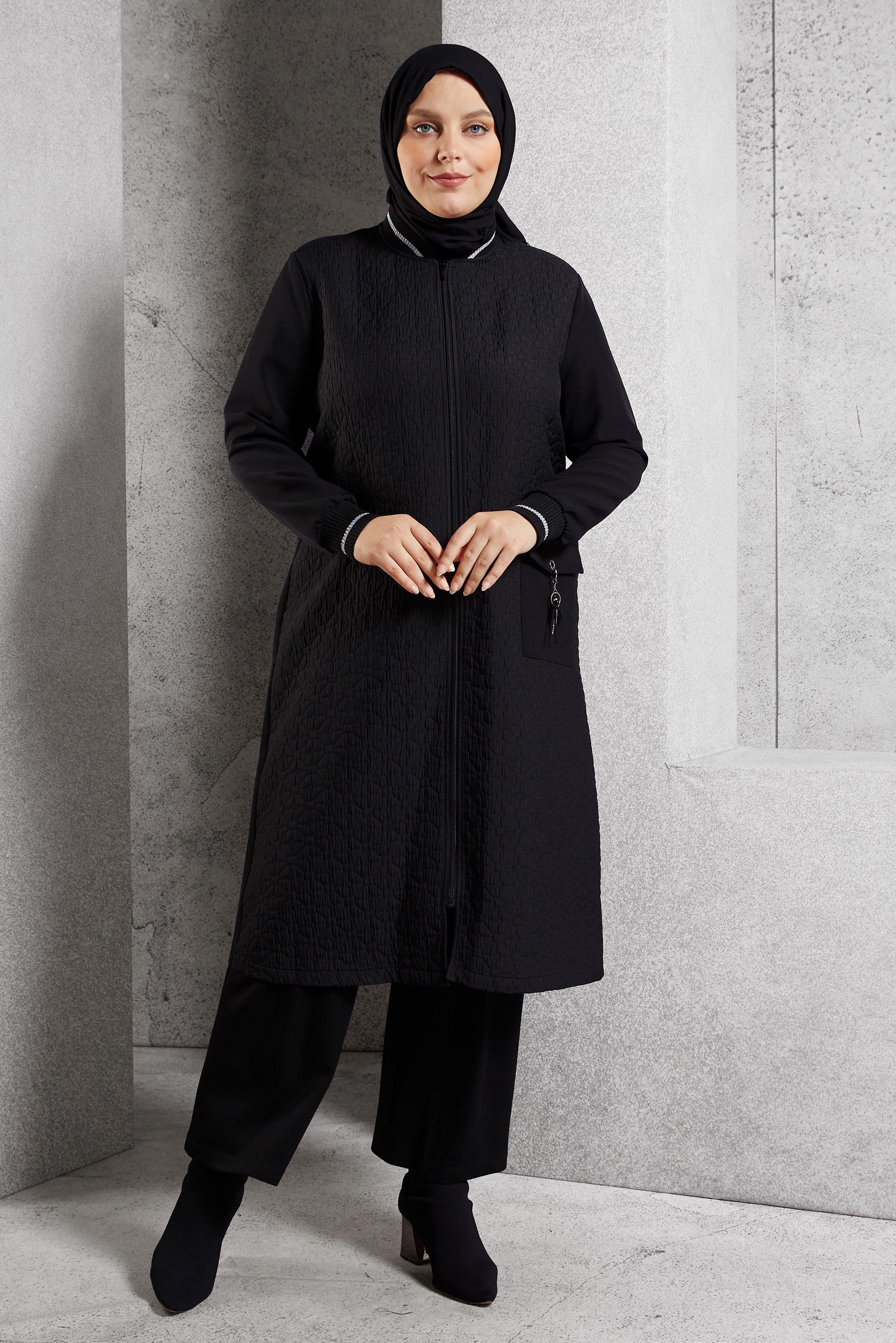 Tesettür giyim SİYAH BÜYÜK BEDEN GİY ÇIK 20626