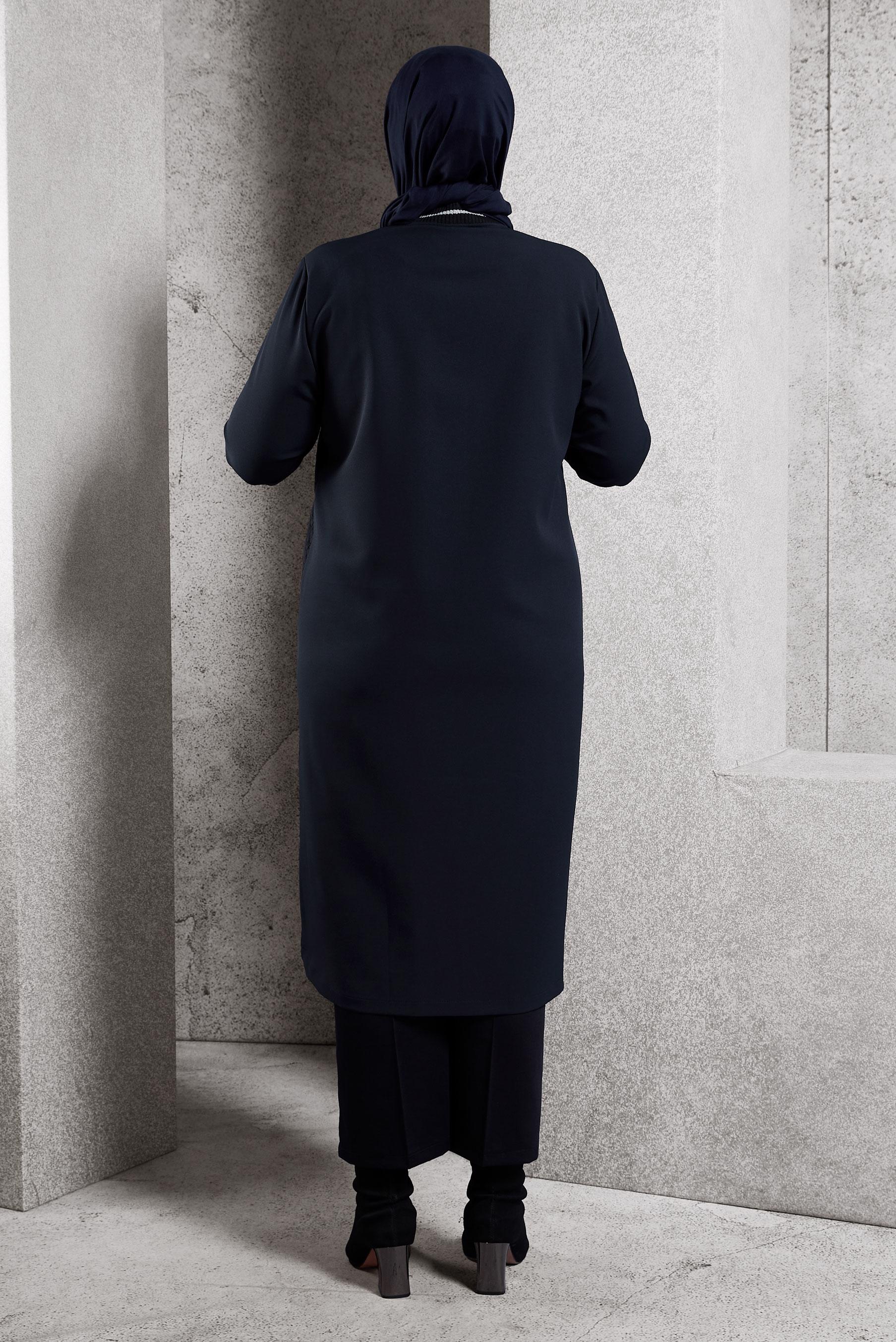 Tesettür giyim LACİVERT BÜYÜK BEDEN GİY ÇIK 20626