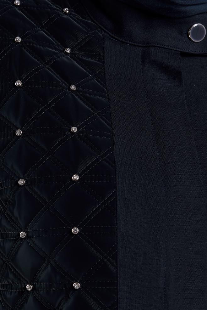 Vêtements hijab BLEU MARINE VESTE AVEC GEMME 20630 - ALVİNA