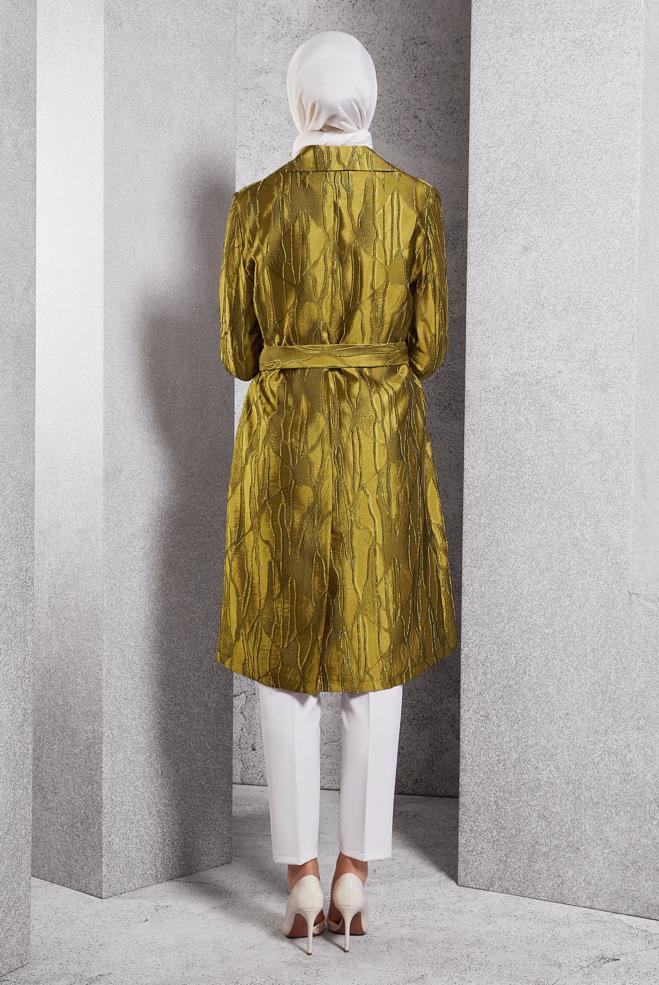 Vêtements hijab OR VESTE CEINTURÉE 44736 - ALVİNA