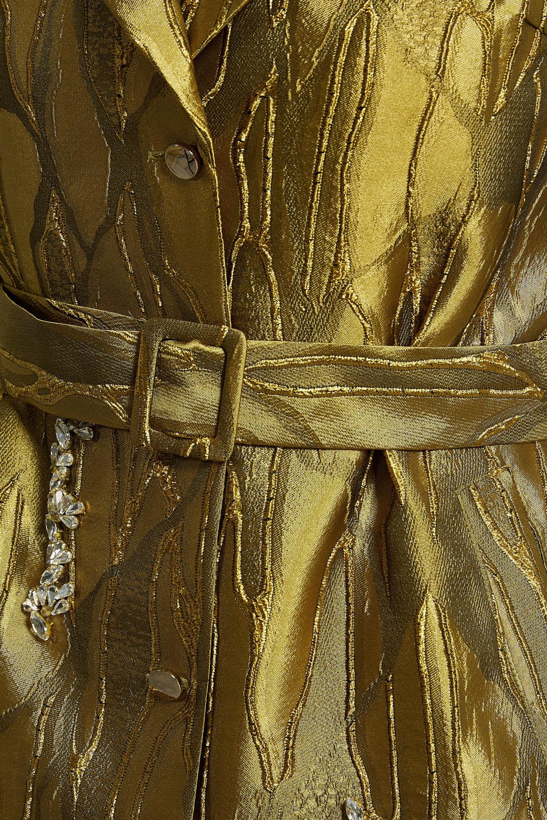 Tesettür giyim ALTIN KEMERLİ DESENLİ GİY ÇIK 44736