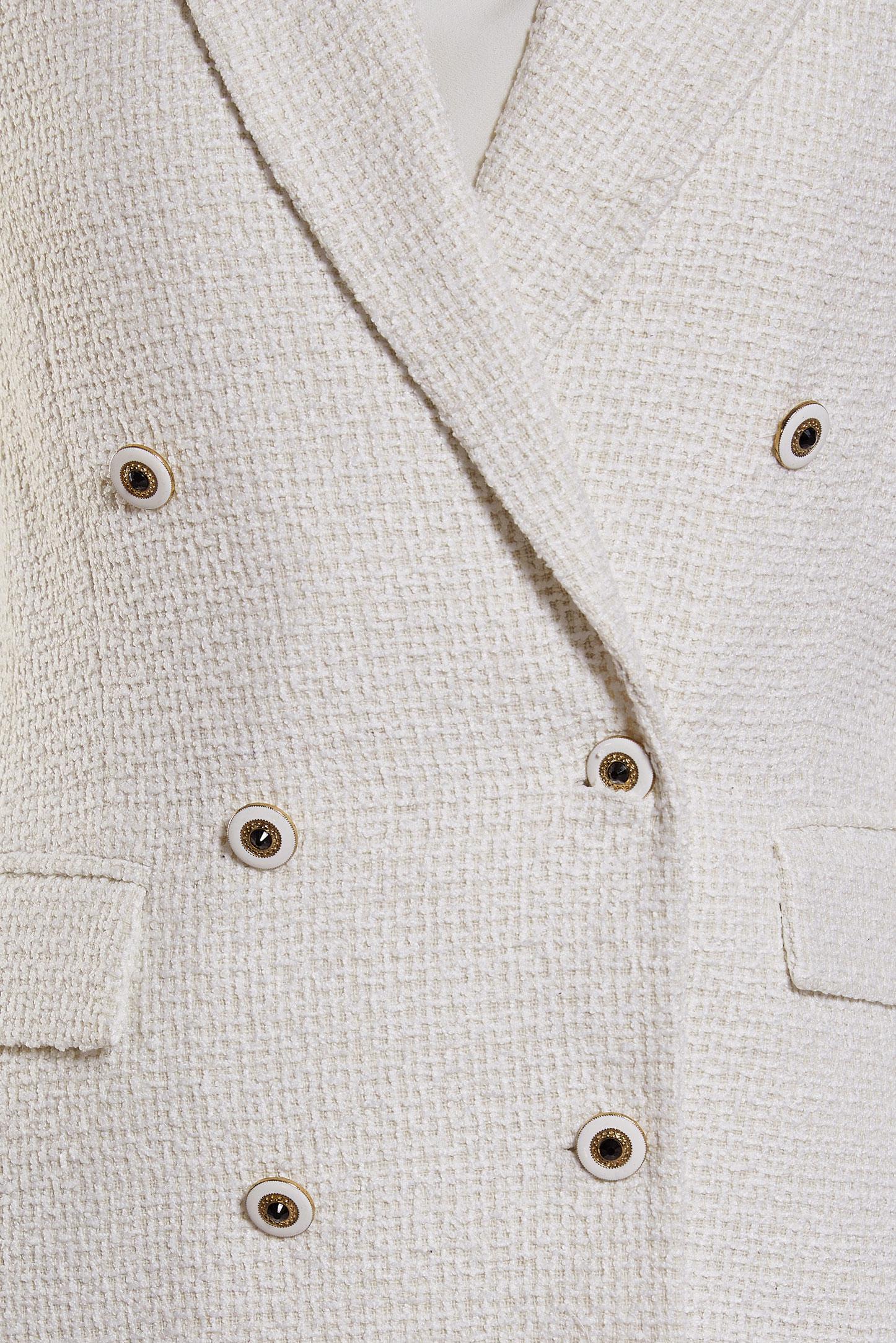 Hijab clothing WHITE DOUBLE BREASTED JACKET 45145