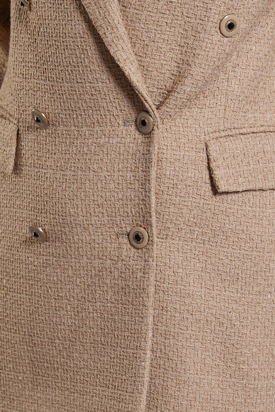 Hijab clothing BROWN DOUBLE BREASTED JACKET 45145