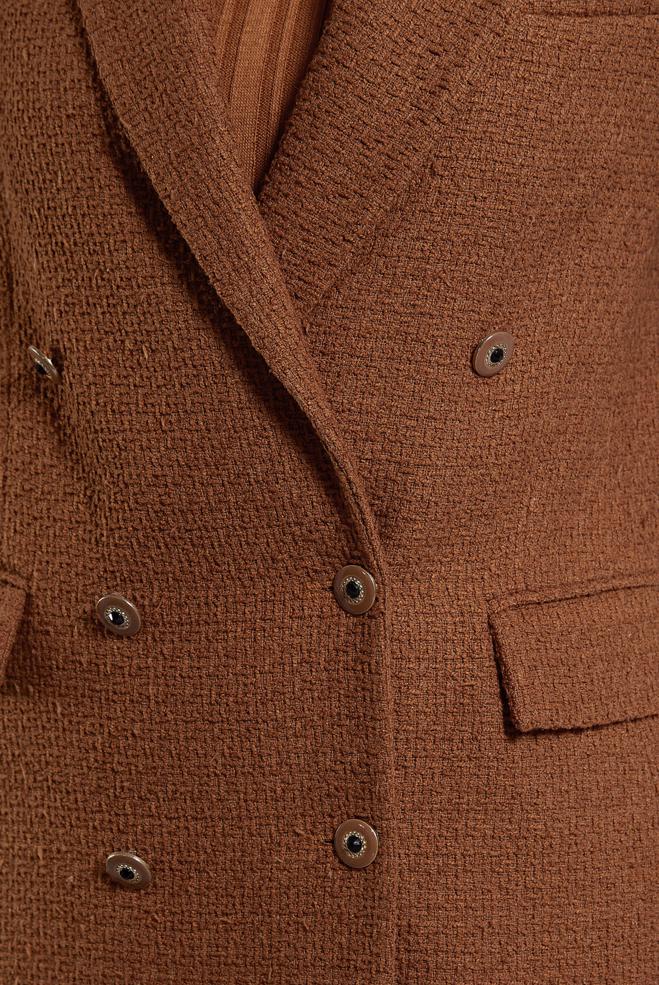 Hijab clothing ORANGE DOUBLE BREASTED JACKET 45145 - ALVİNA