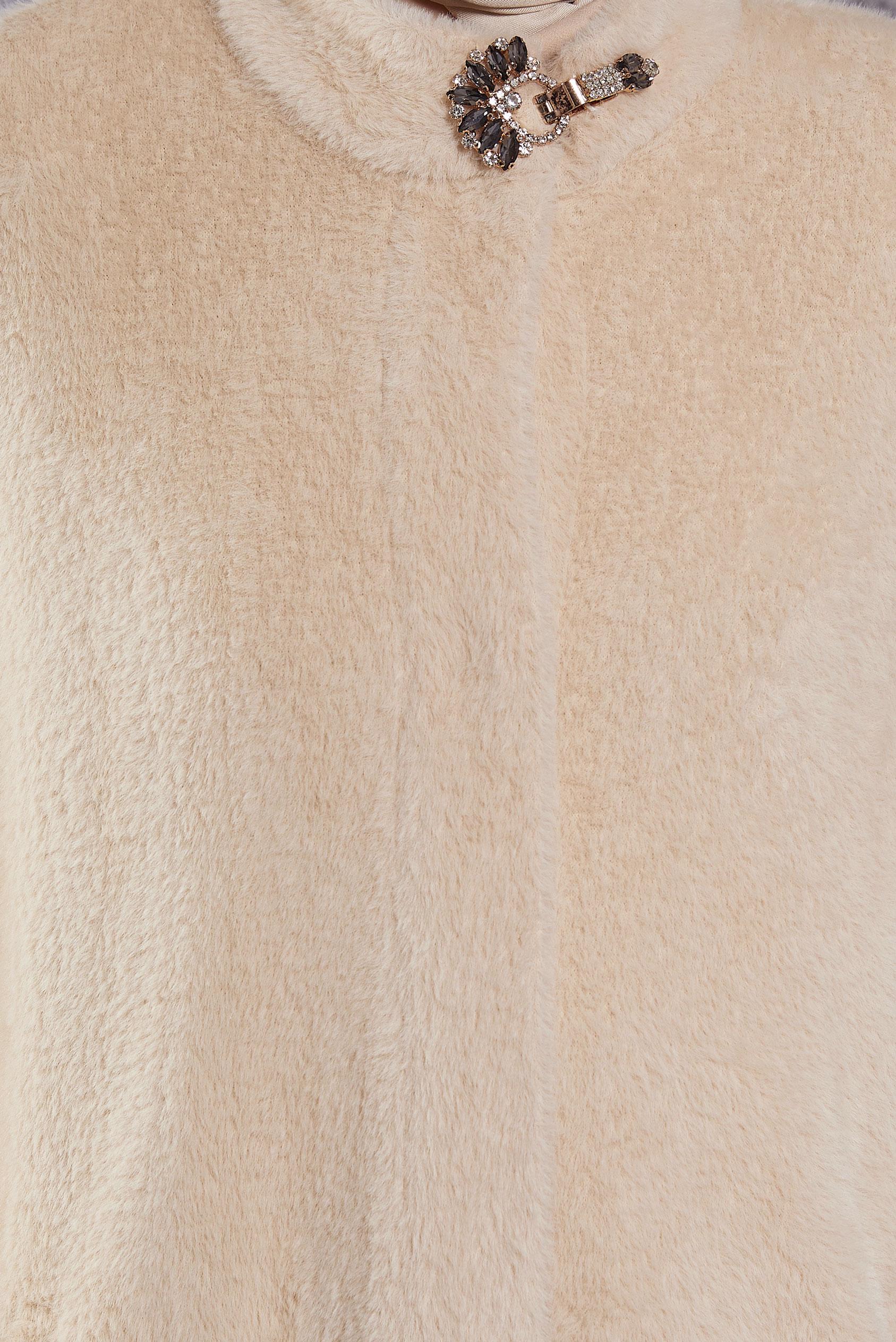 Vêtements hijab BEIGE VESTE AVEC BROCHE 45160