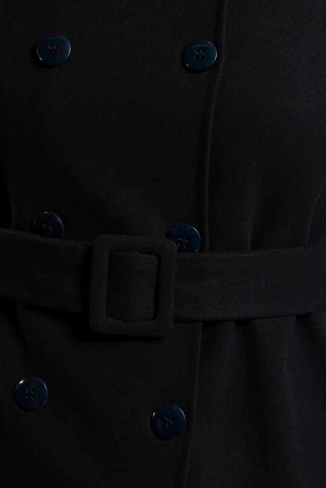 Hijab clothing BLACK BELTED JACKET 45167 - ALVİNA