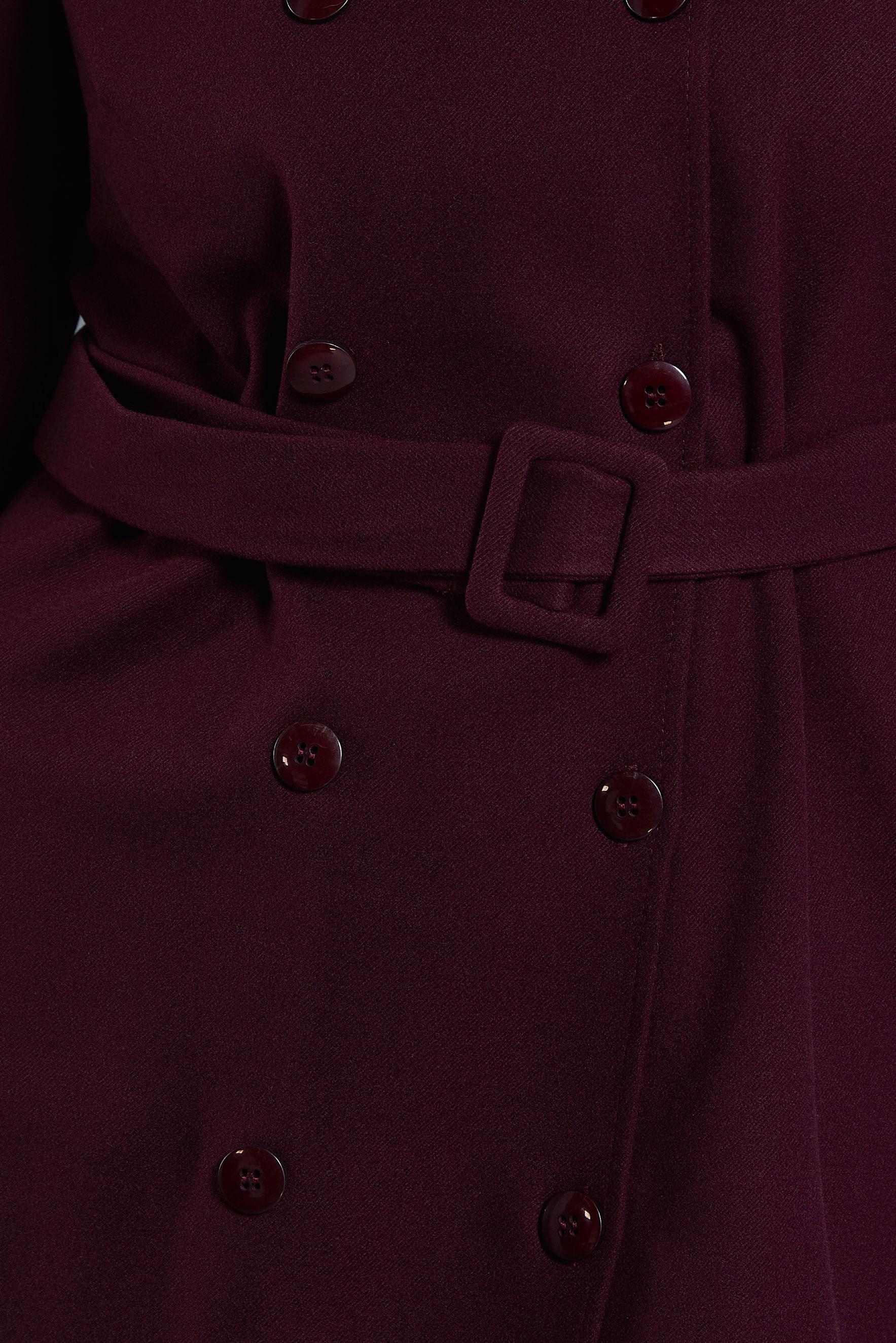 Hijab clothing CLARET RED BELTED JACKET 45167