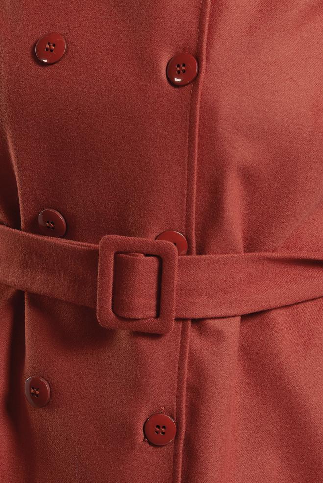 Hijab clothing ORANGE BELTED JACKET 45167 - ALVİNA