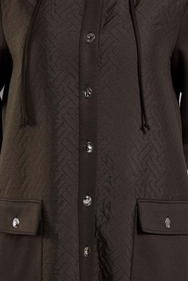 Vêtements hijab BRUN VESTE À CAPUCHE 45199 - ALVİNA