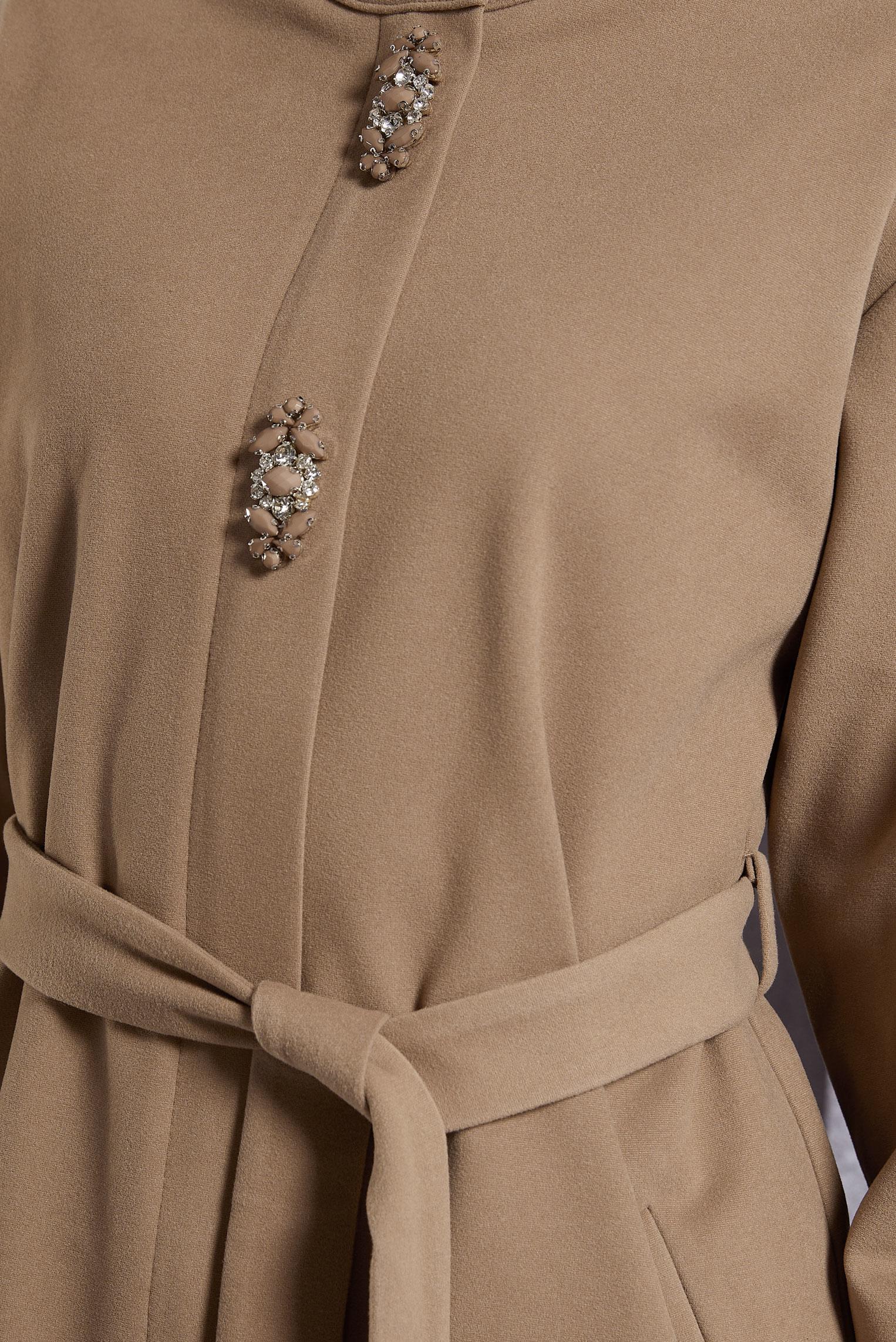 Hijab clothing BROWN BELTED JACKET 45220