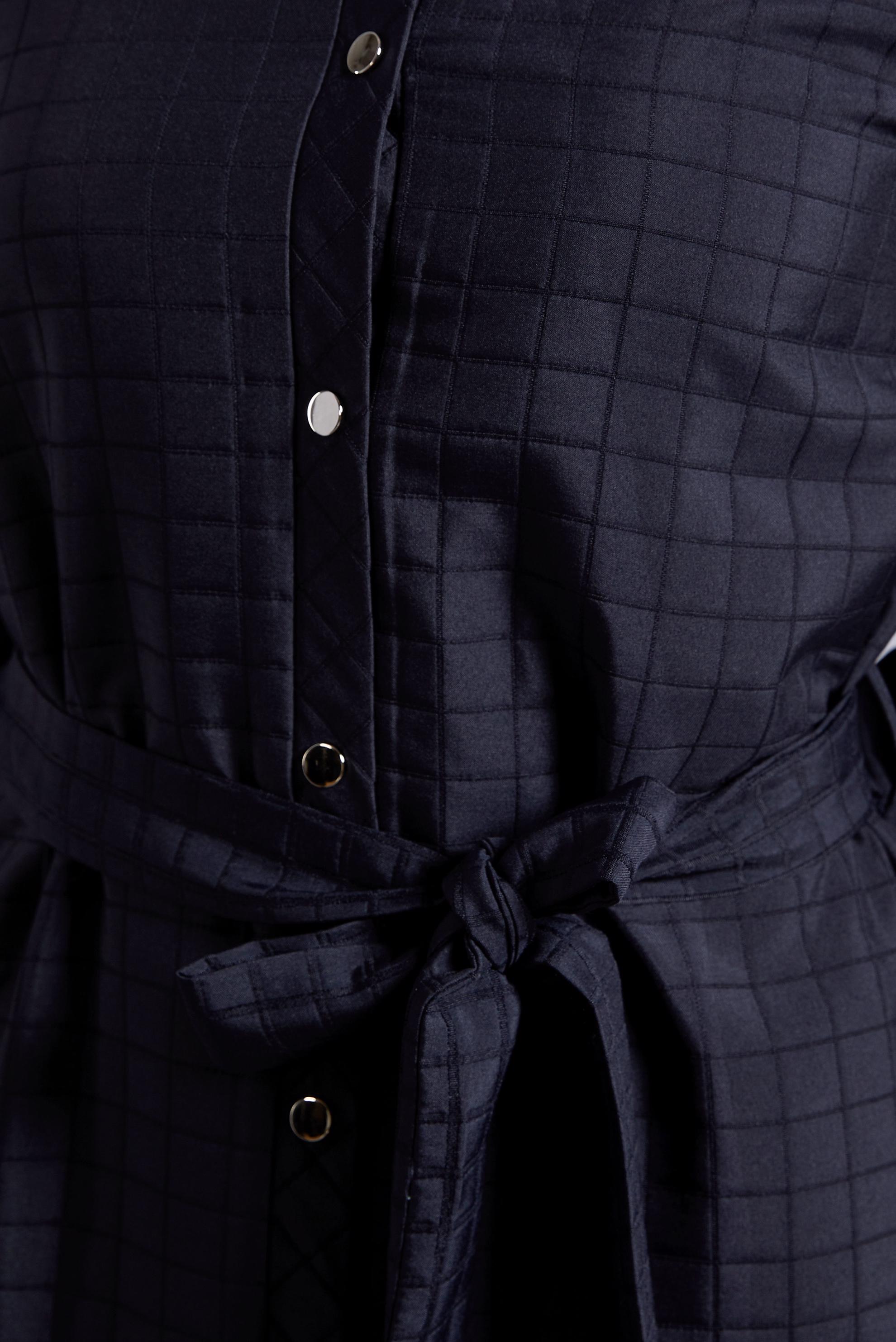 Tesettür giyim LACİVERT KUŞAKLI KAPİTONE GİY ÇIK 45228